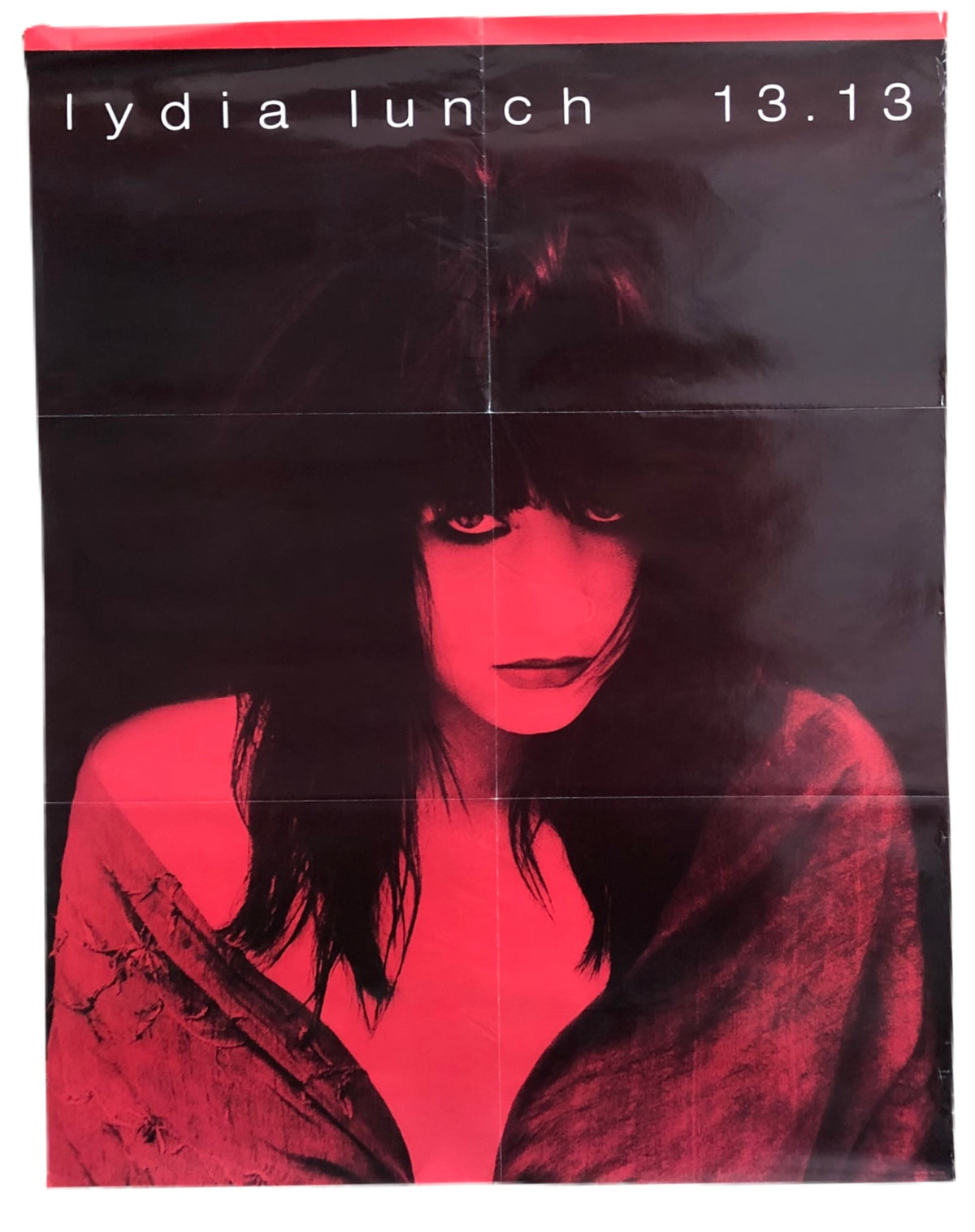 Vintage Lydia Lunch &quot;13.13&quot; David Arnoff Ruby Records Promotional Poster