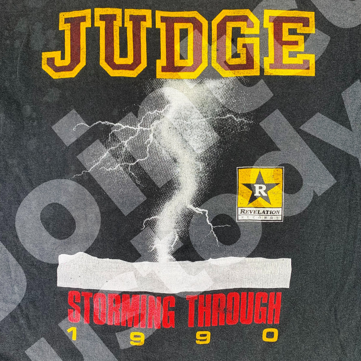 Vintage Judge Bringin&#39; It Down &quot;Storming Through 1990&quot; T-Shirt