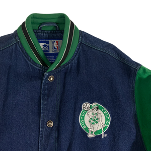 Vintage Boston Celtics 46 NBA 4 Her Jean Jacket Size M NEW 