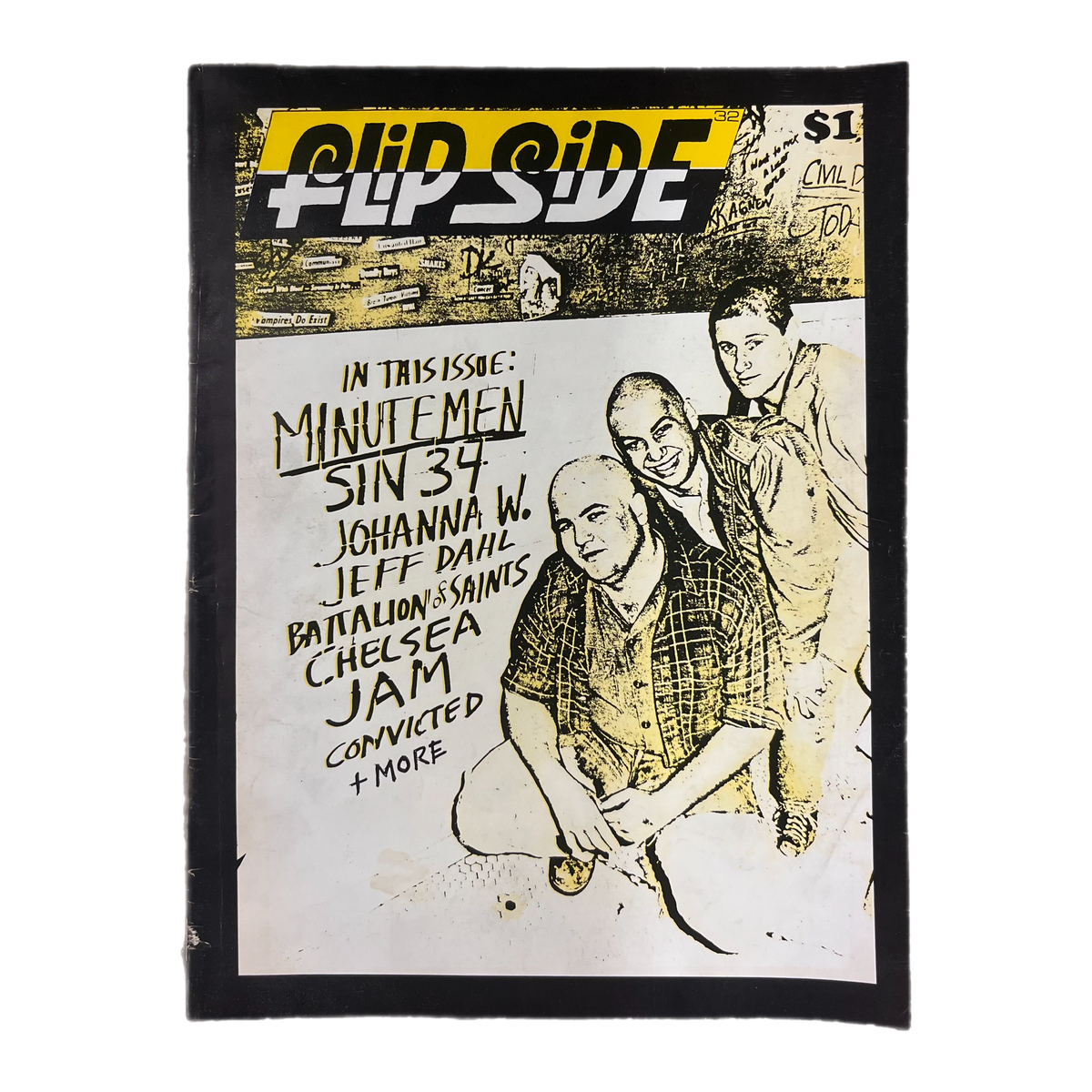 Vintage Flipside Fanzine &quot;Minutemen Cover&quot; Issue #32