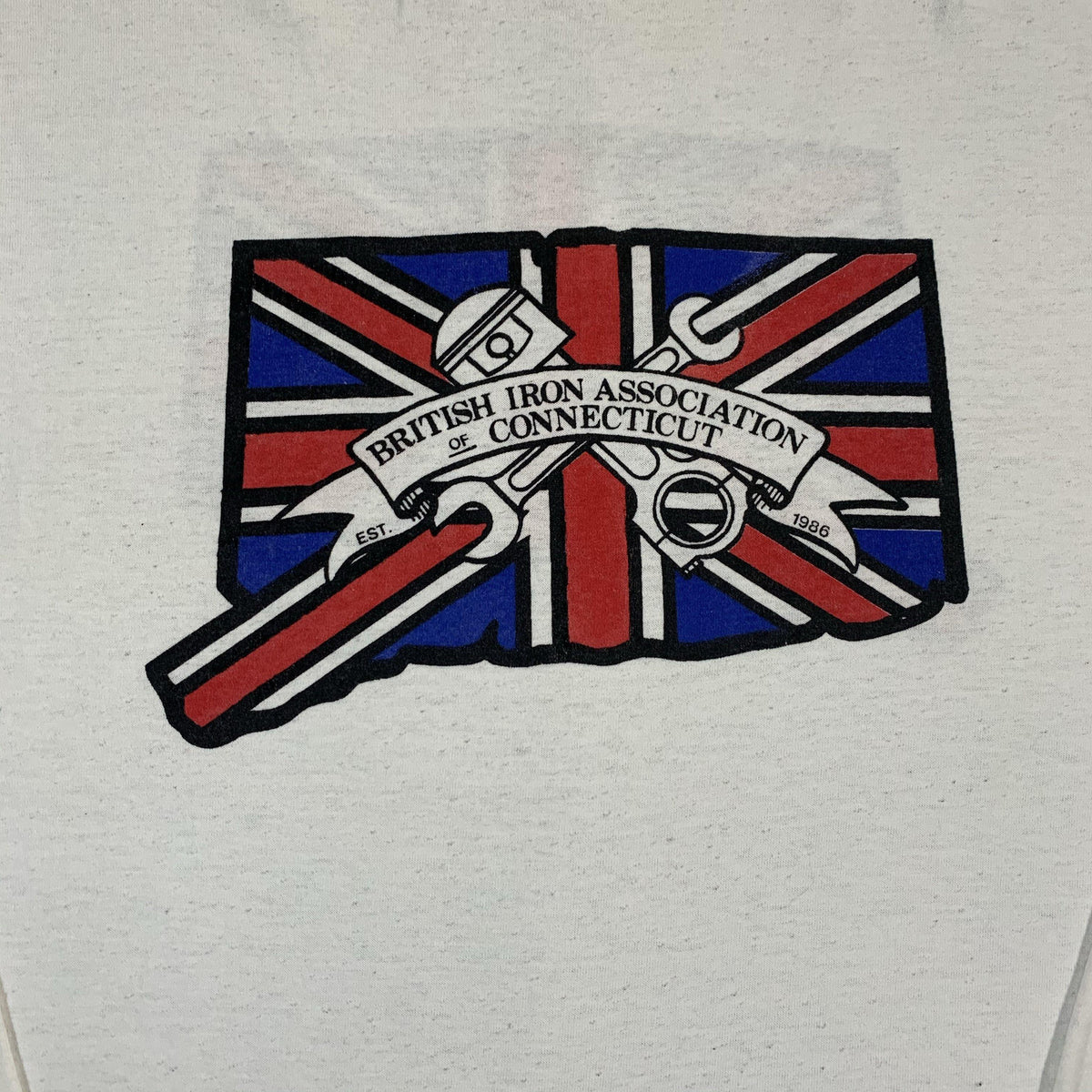Vintage British Iron Association Of Connecticut “Motorcycle” Long Sleeve Shirt - jointcustodydc