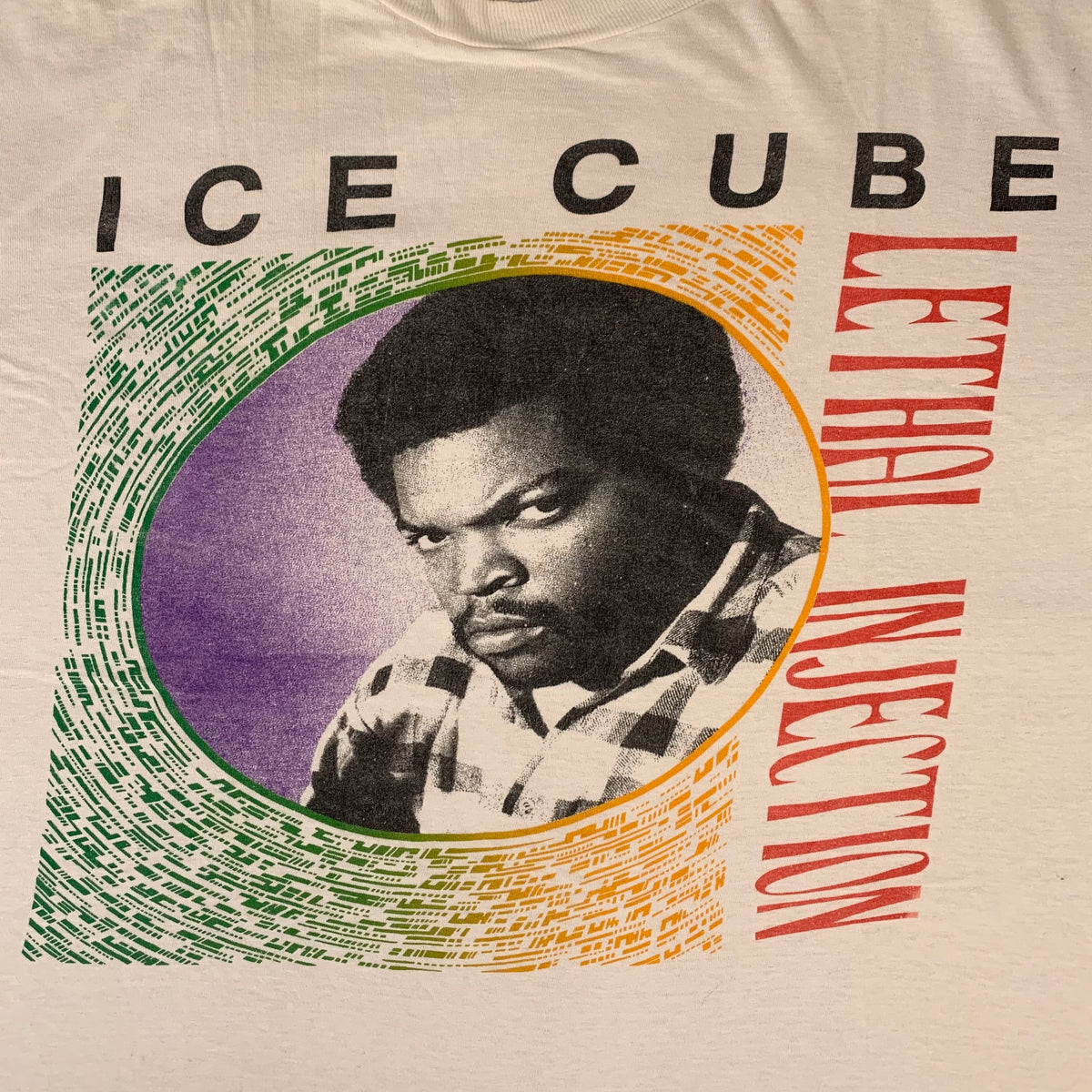 Vintage Ice Cube &quot;Lethal Injection&quot; Multicolored T-Shirt