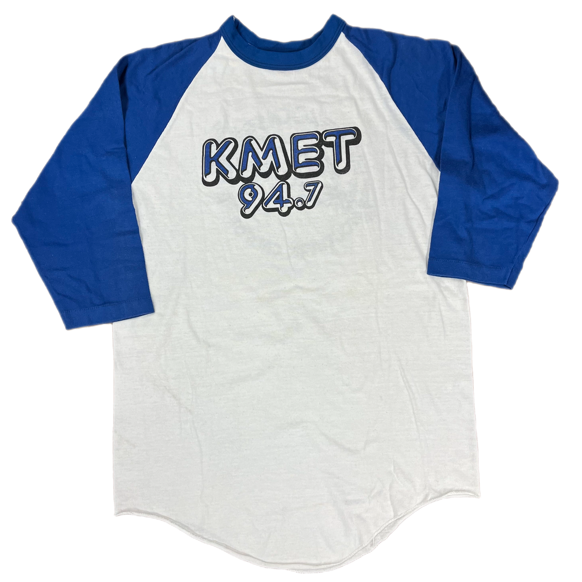 Vintage KMET &quot;94.7&quot; Raglan Shirt