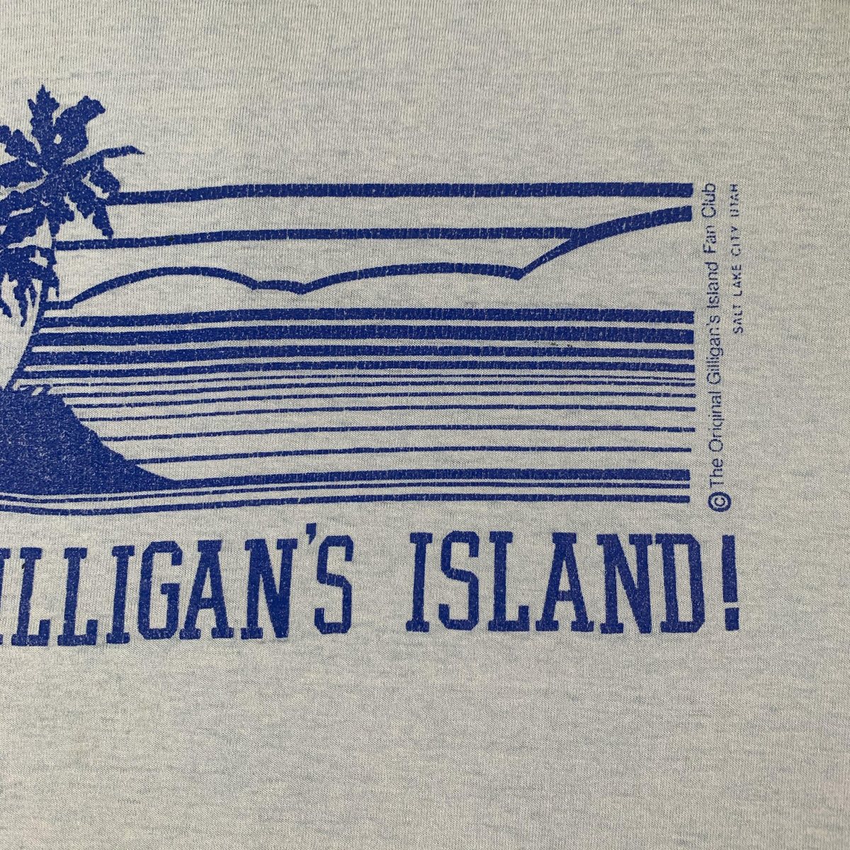 Vintage Original Gilligan&#39;s Island Fan Club T-Shirt Detail