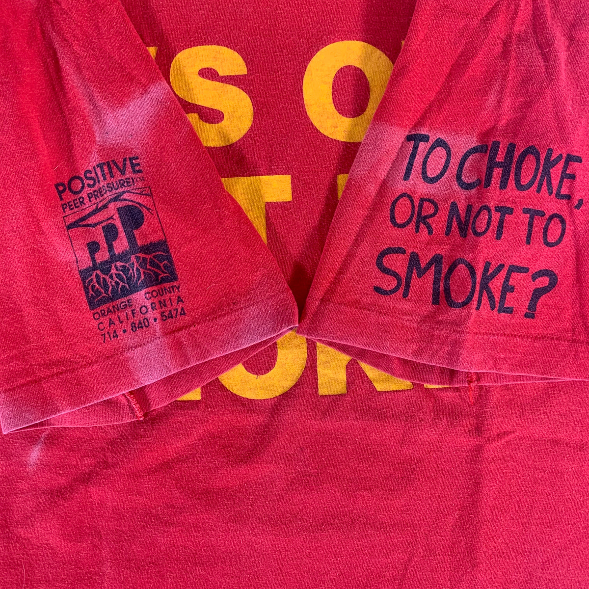 Vintage Positive Peer Pressure &quot;It&#39;s Ok Not To Smoke&quot; T-Shirt