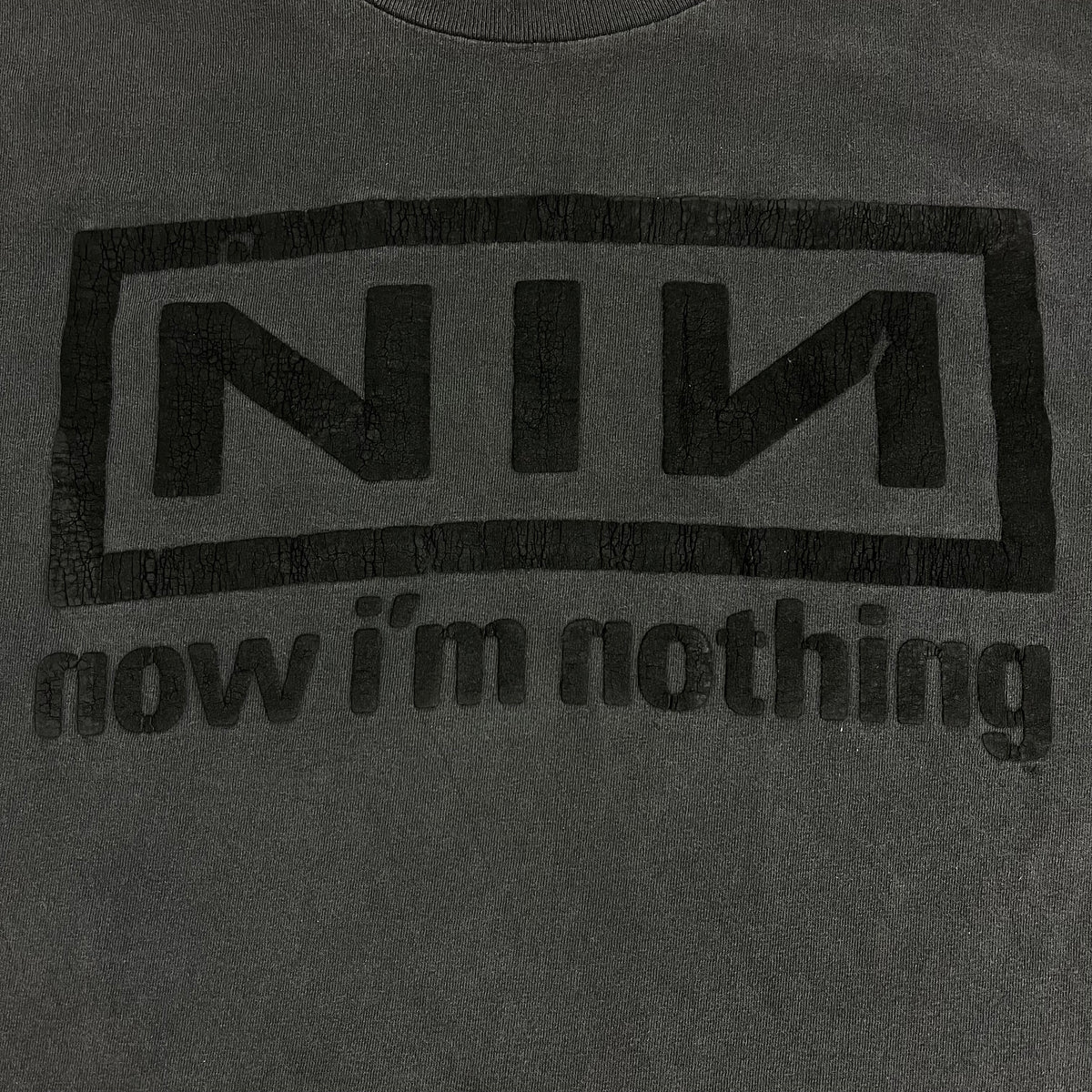 Vintage Nine Inch Nails &quot;Now I&#39;m Nothing&quot; Puffy Ink T-Shirt
