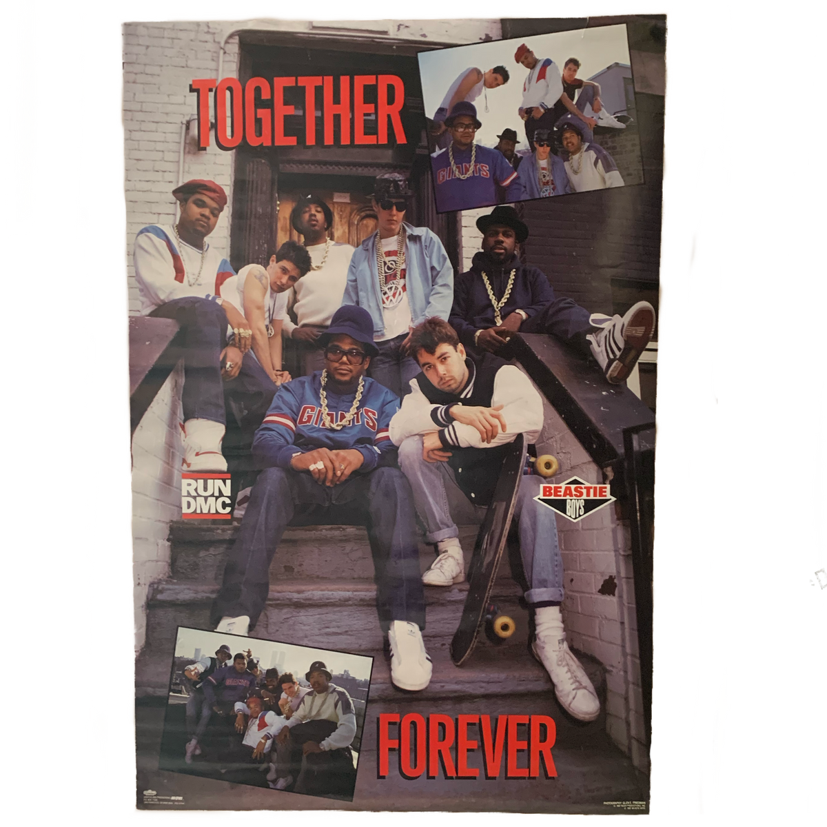 Vintage original Run DMC Beastie Boys Together Forever Poster Glen E Friedman