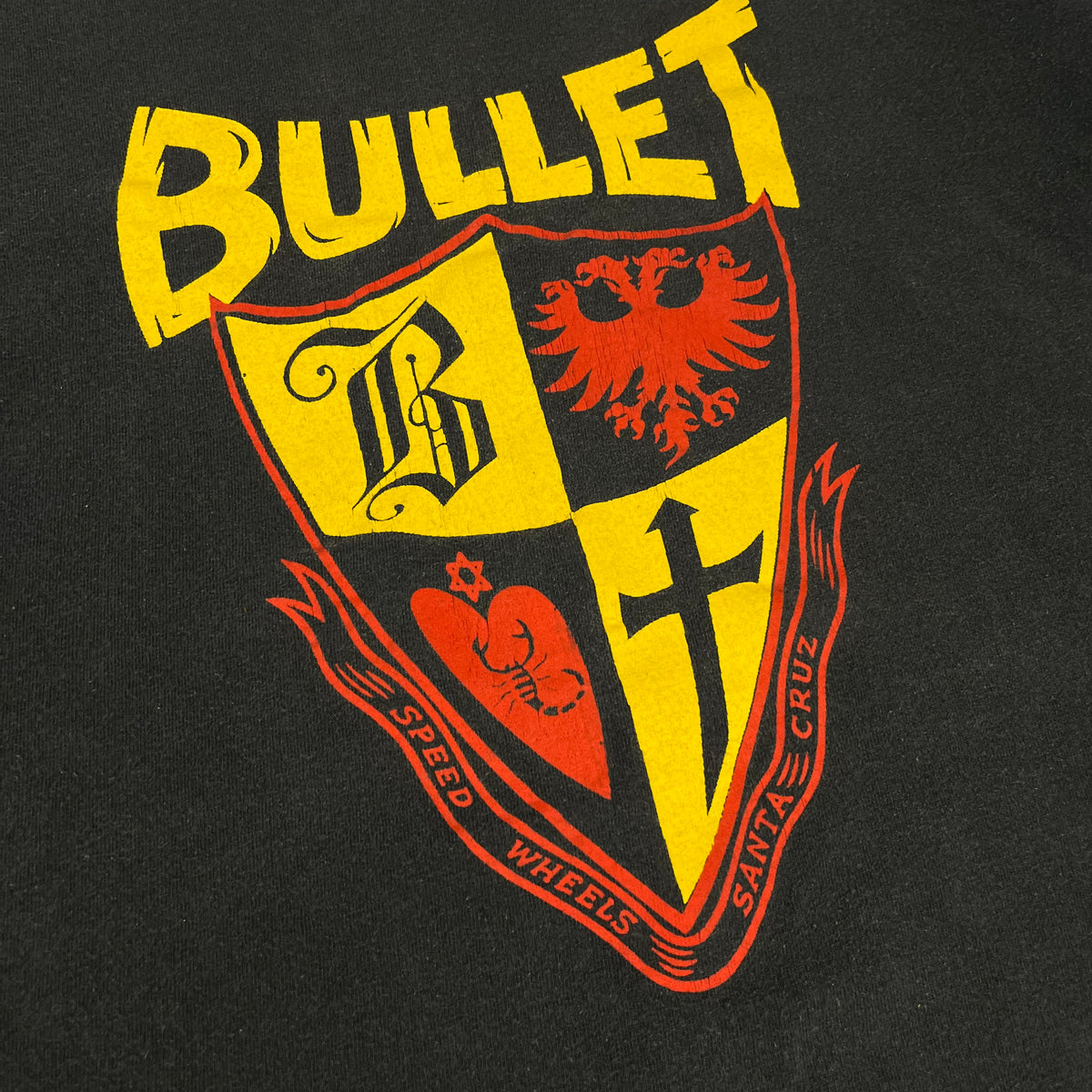 Vintage Santa Cruz &quot;Speed Wheels&quot; Bullet T-Shirt