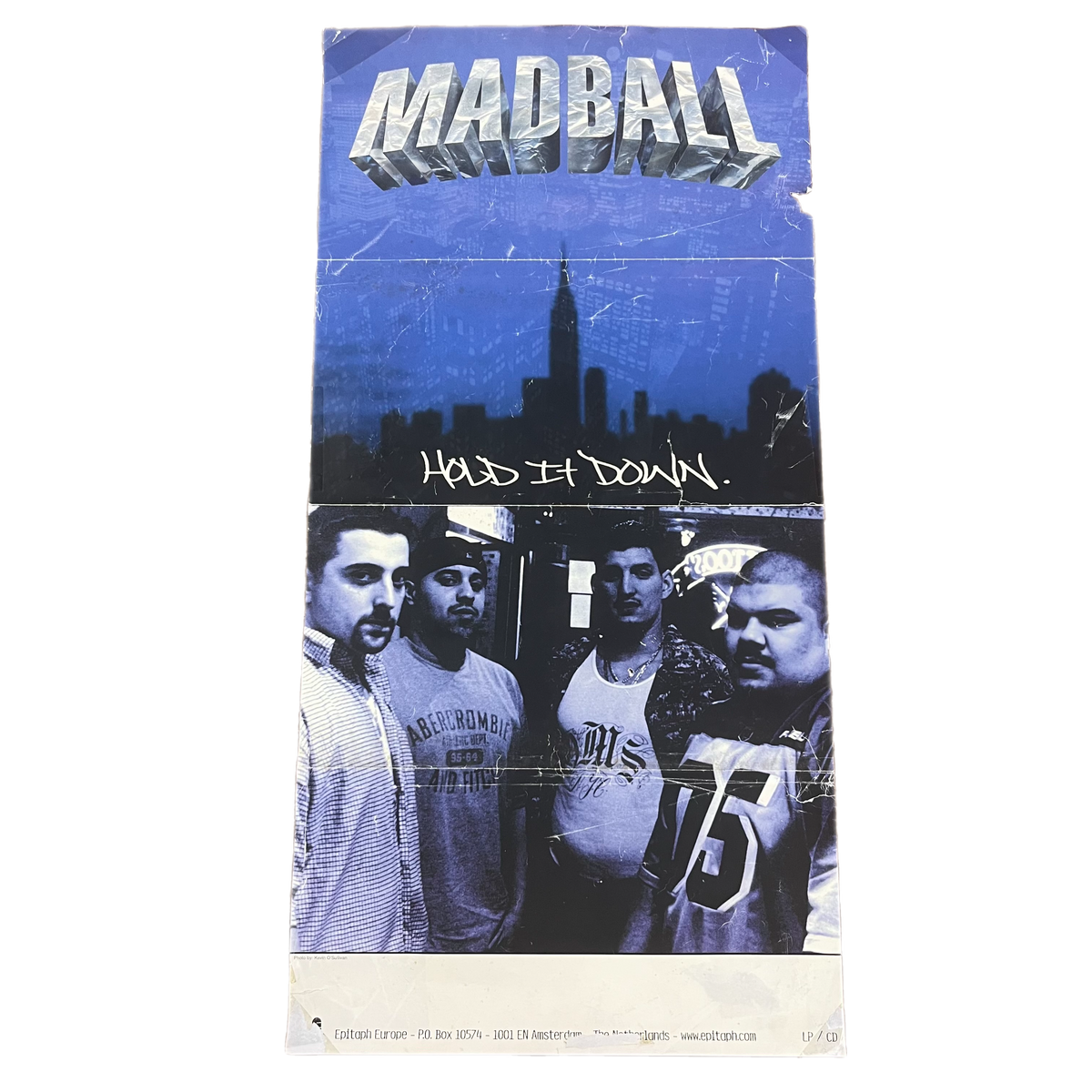 Vintage Madball &quot;Hold It Down&quot; Epitaph Records Promotional Poster