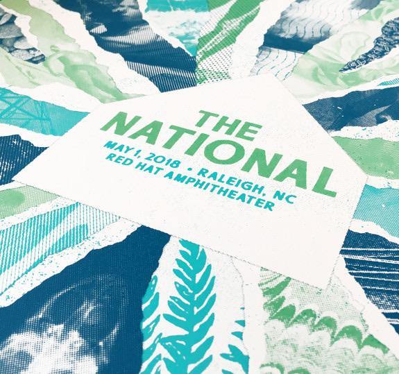 The National “The Half And Half” Raleigh Show Poster - jointcustodydc