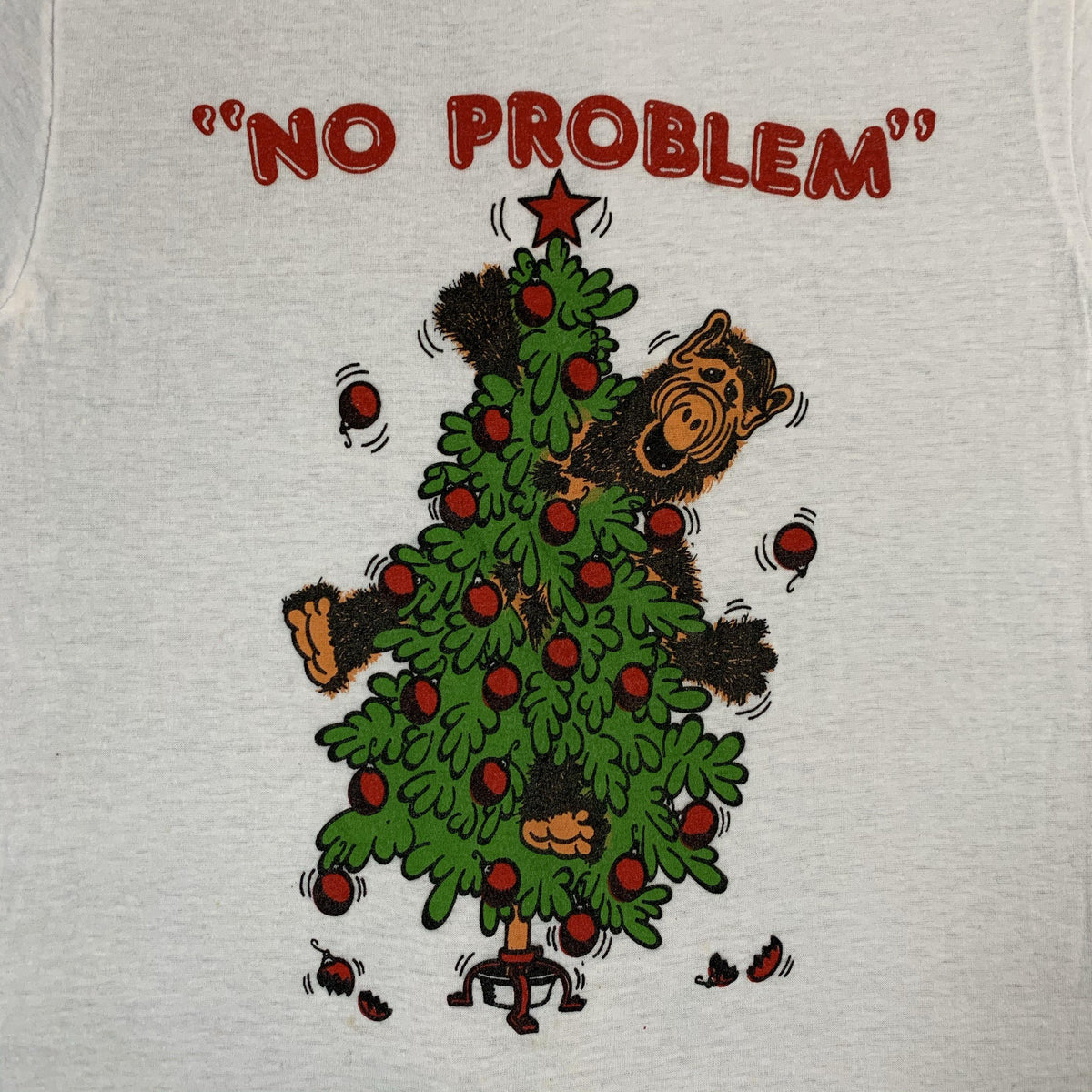 Vintage Original Alf No Problem T Shirt graphic detail