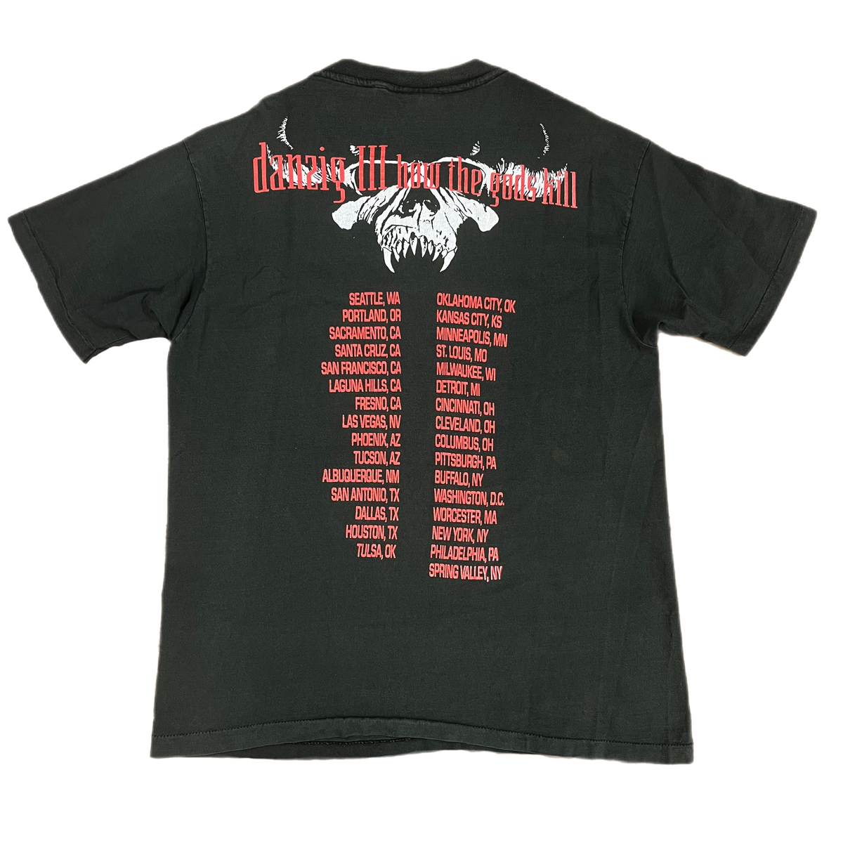 Vintage Danzig III &quot;How The Gods Kill&quot; Tour T-Shirt