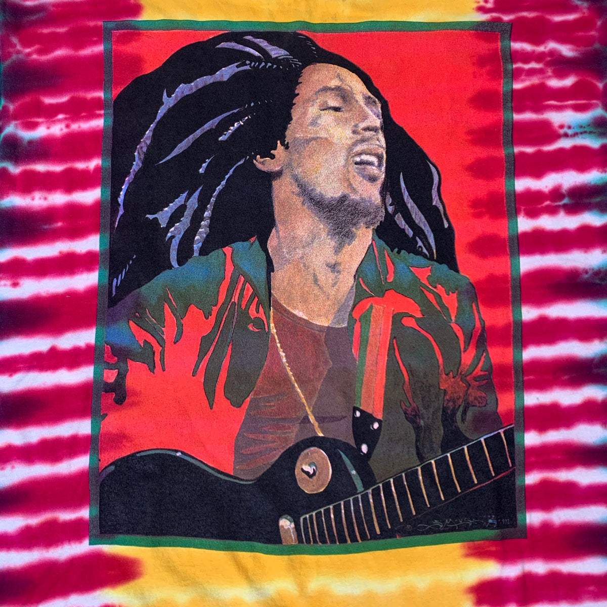 Vintage Bob Marley “Exodus” Tie-Dye T-Shirt