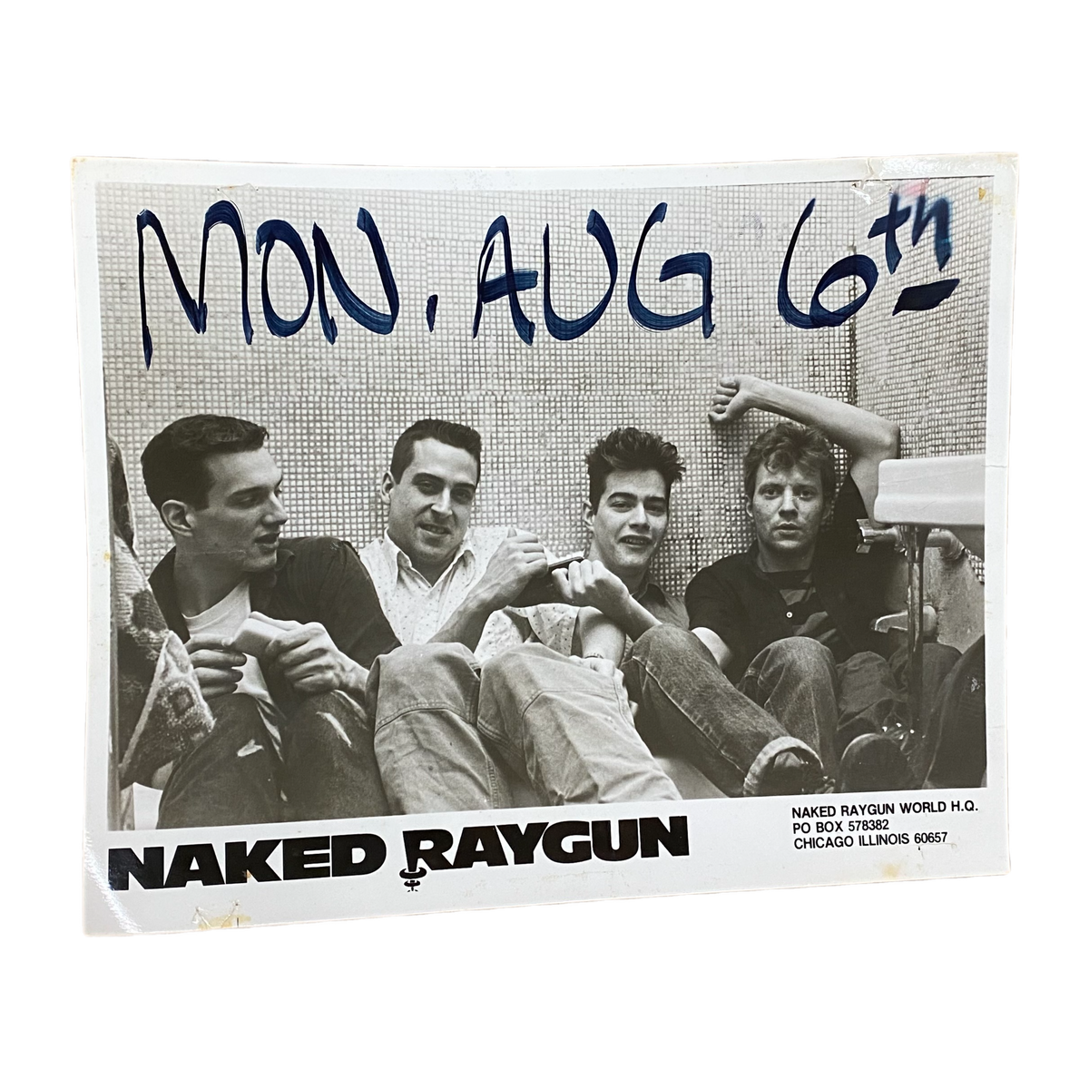 Vintage Naked Raygun &quot;Mon. Aug 6&quot; Promo Photo