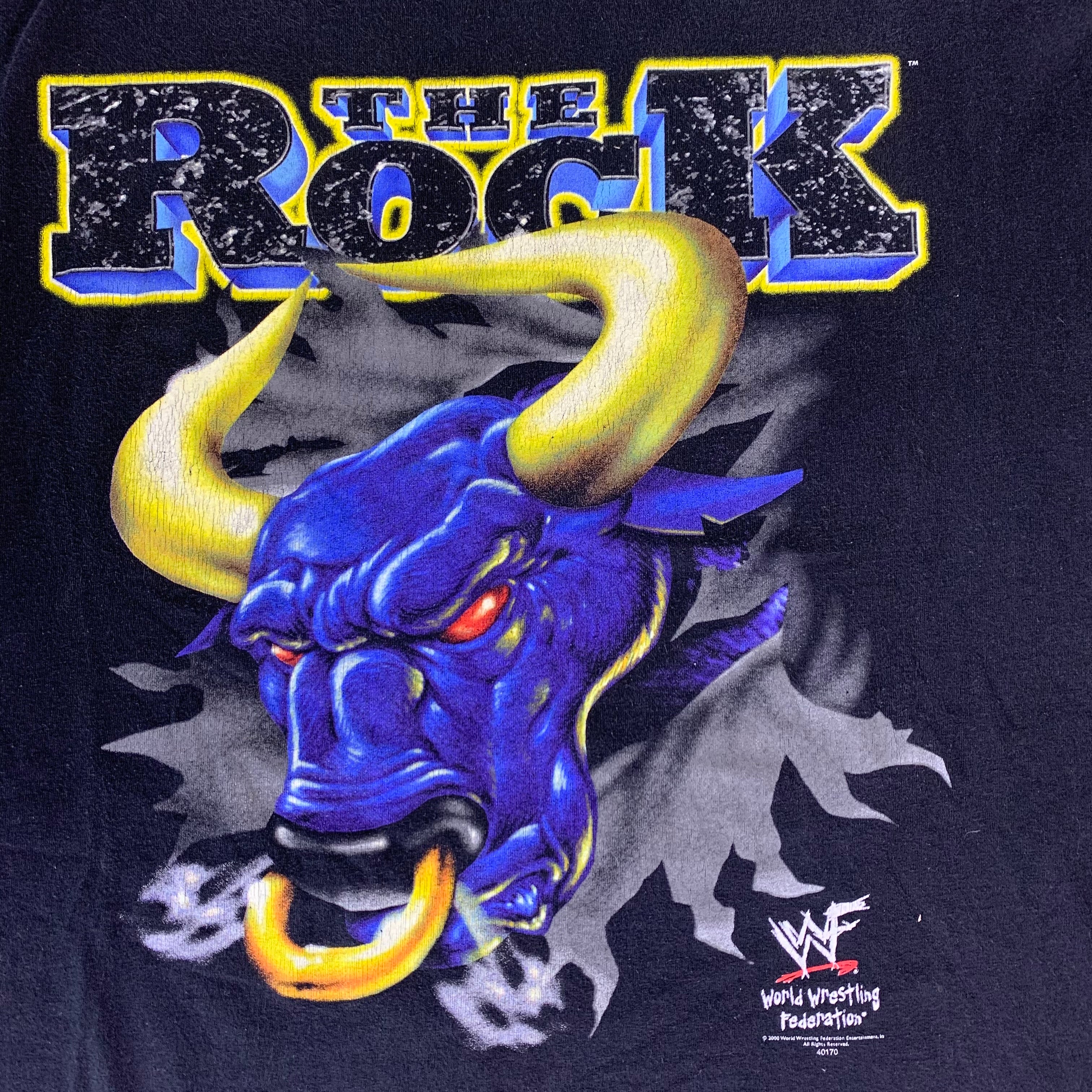 Vintage 2000 WWF the rock “know your role” wrestling t 2024 shirt