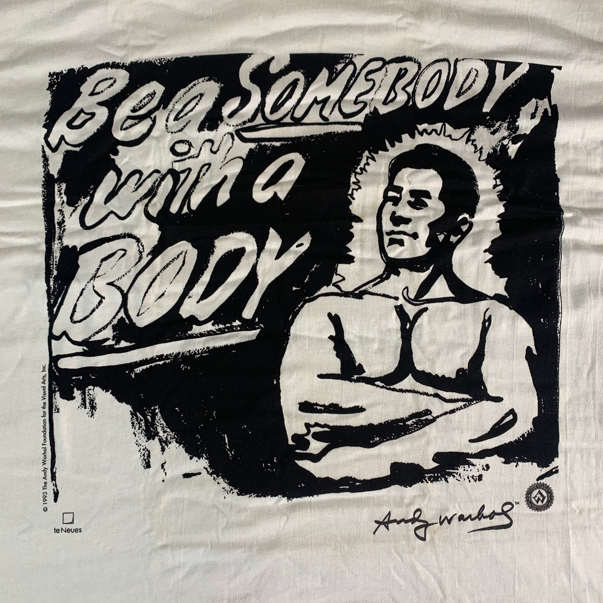 Vintage Andy Warhol &quot;Be A Somebody&quot; T-Shirt