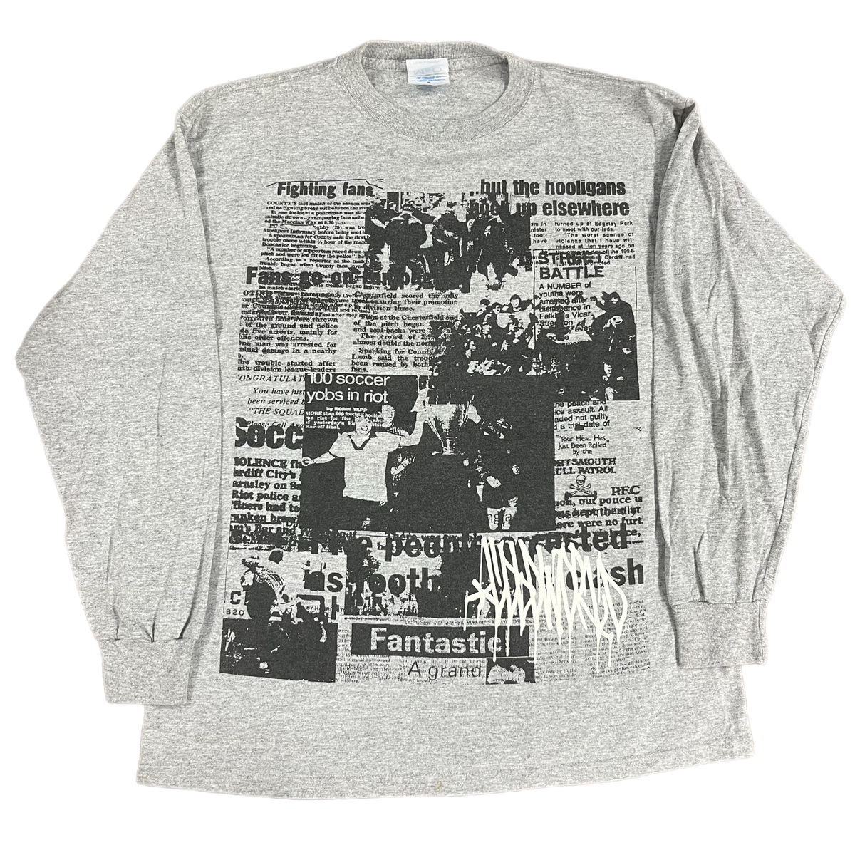 Vintage Cold World &quot;Wilkes-Barre United&quot; Lockin&#39; Out Long Sleeve Shirt