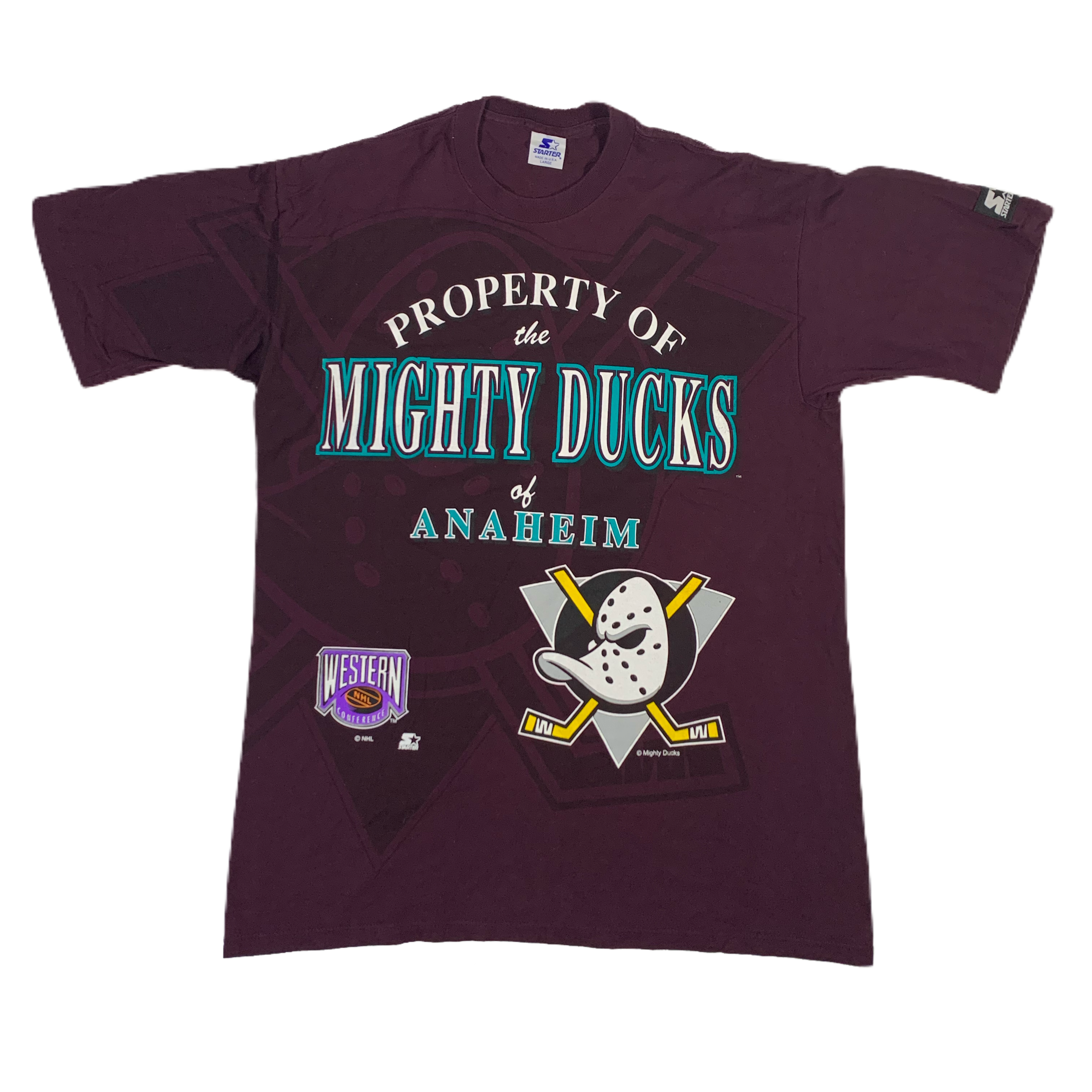 Vintage NHL Mighty Ducks T-shirt Western Conference Ice Hockey 
