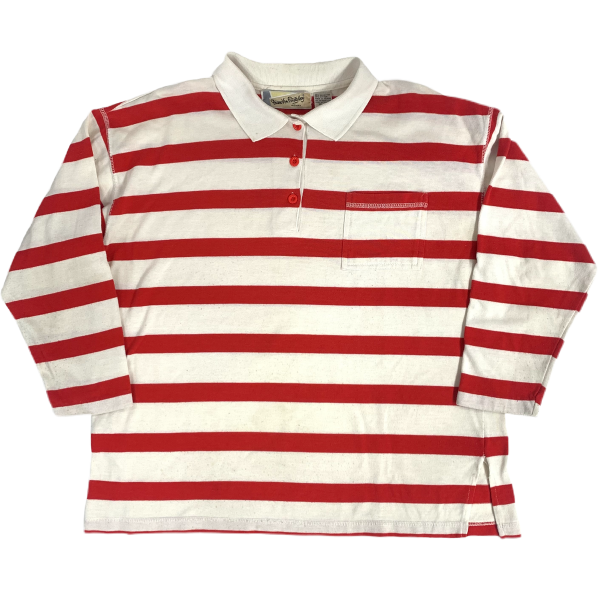 Vintage Diane Von Furstenberg Woman &quot;Red Stripe&quot; Rugby