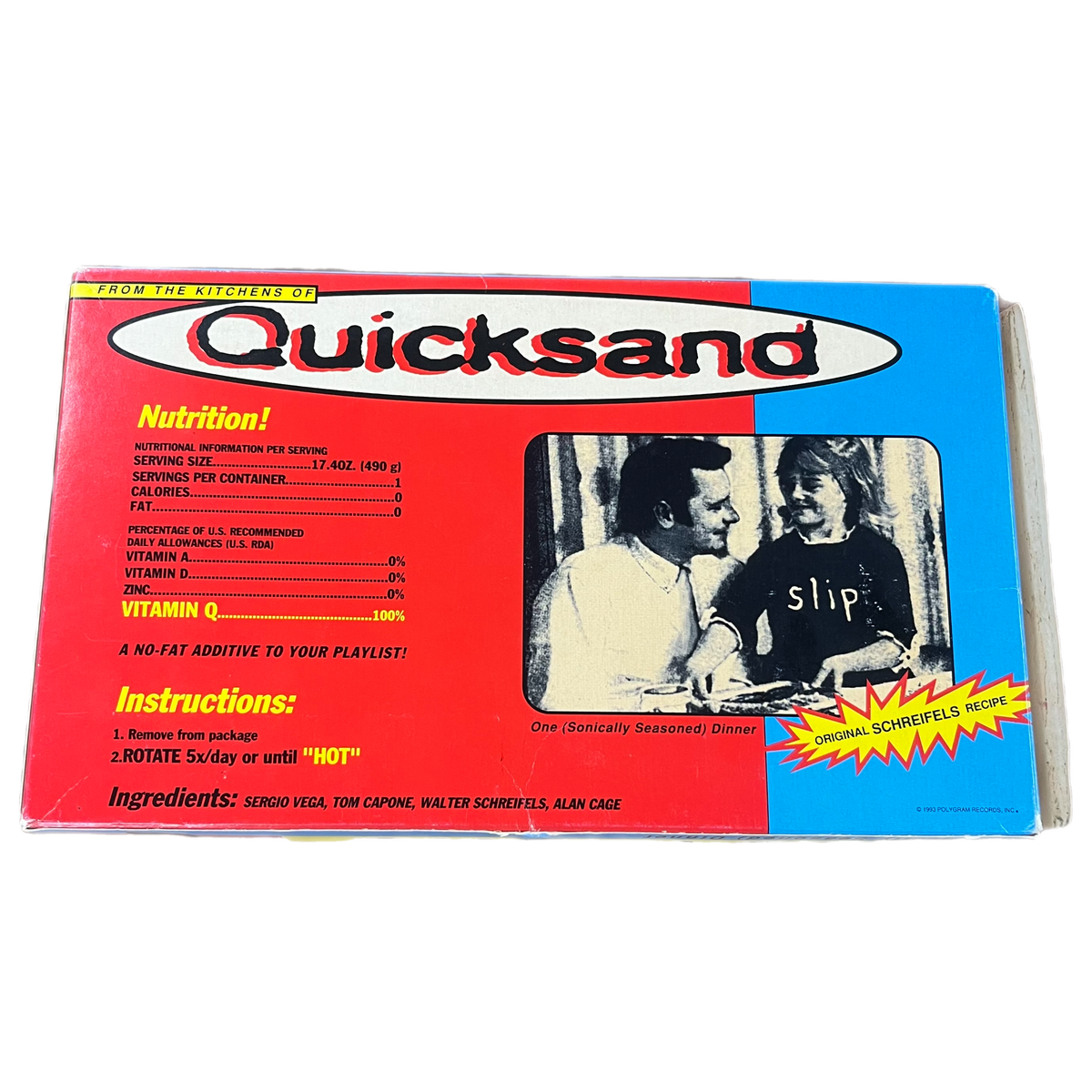 Vintage Quicksand &quot;Dine Alone&quot; TV Dinner Promo 2