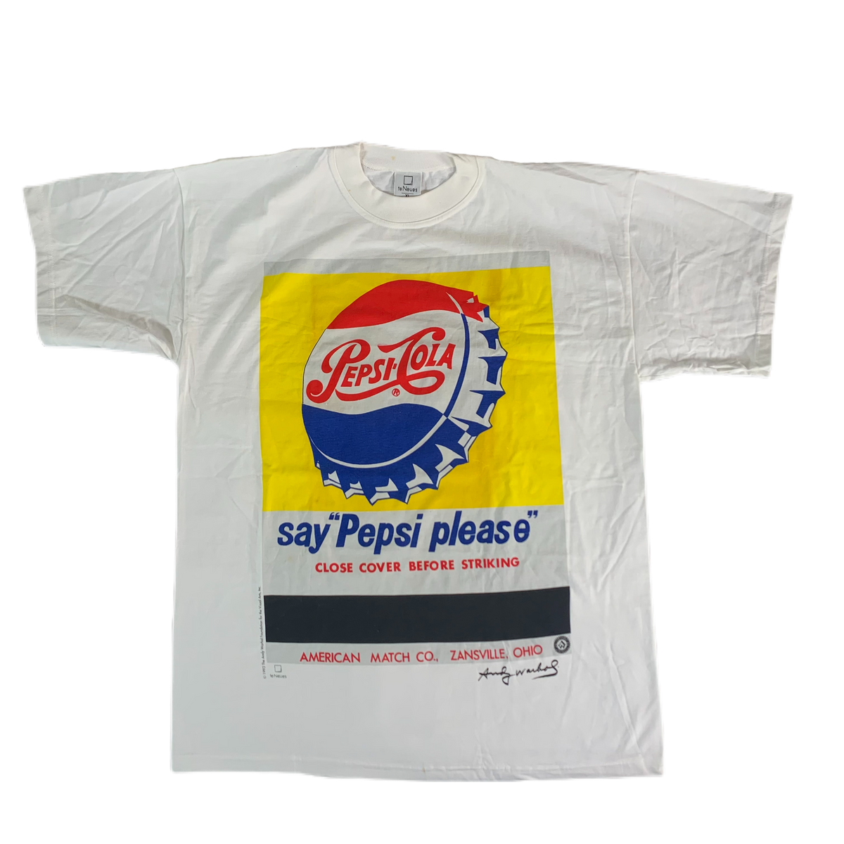 Vintage Andy Warhol &quot;Pepsi Please&quot; T-Shirt