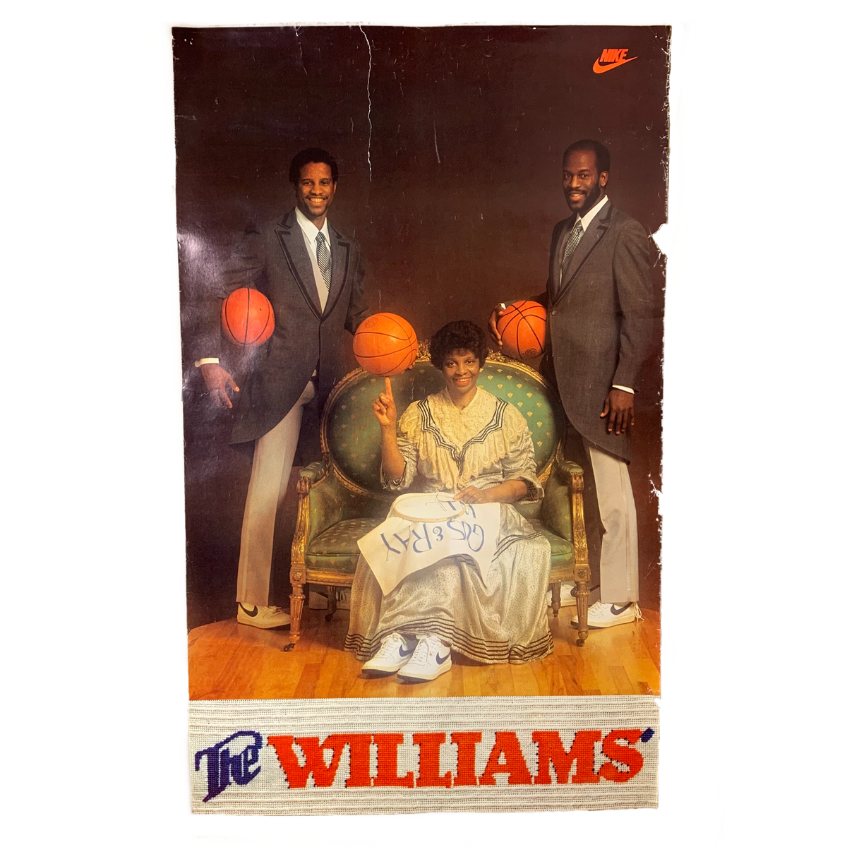 Vintage Nike &quot;The Williams&quot; Poster
