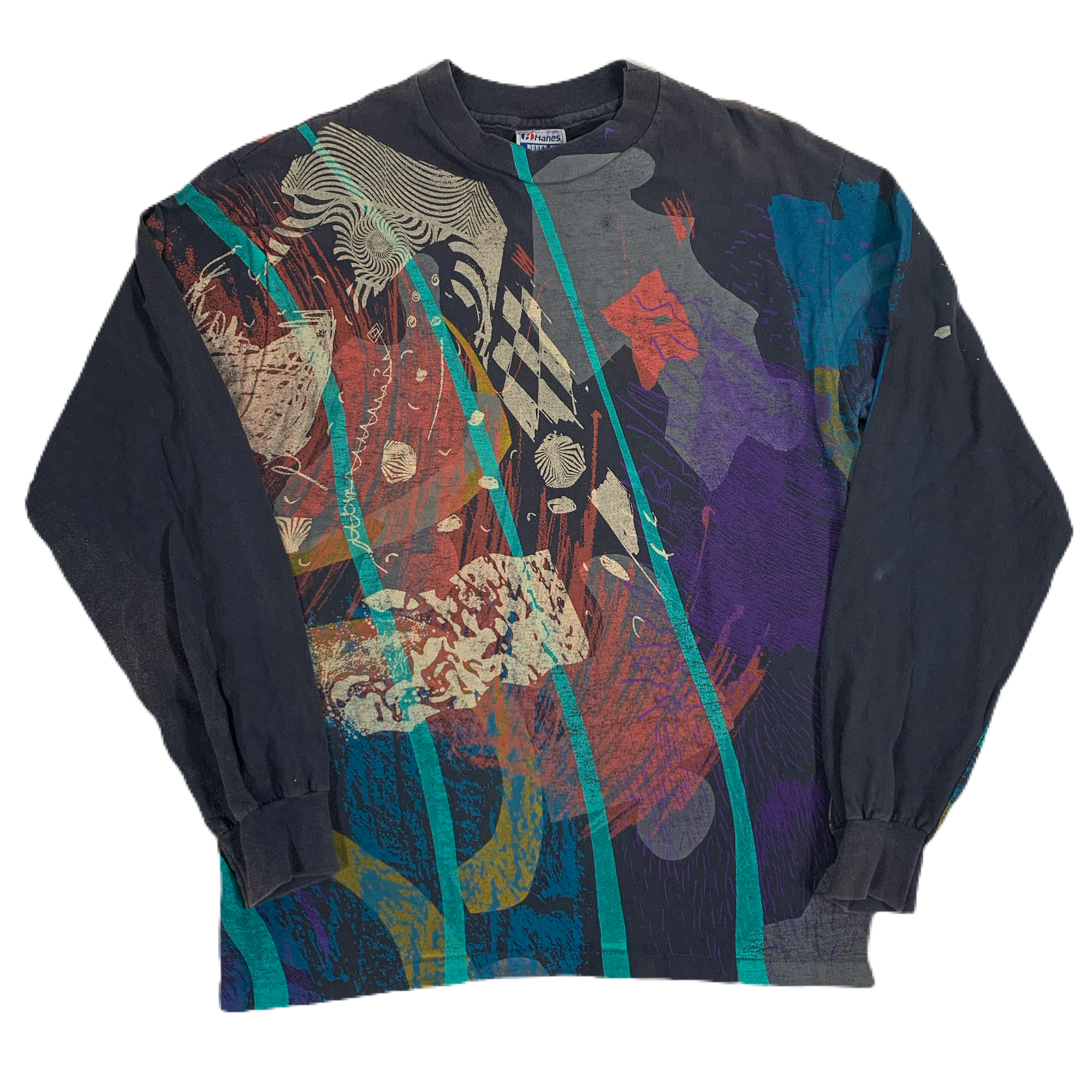 Vintage Patty Tyrol “Multicolored” All Over Print Long Sleeve Shirt - jointcustodydc