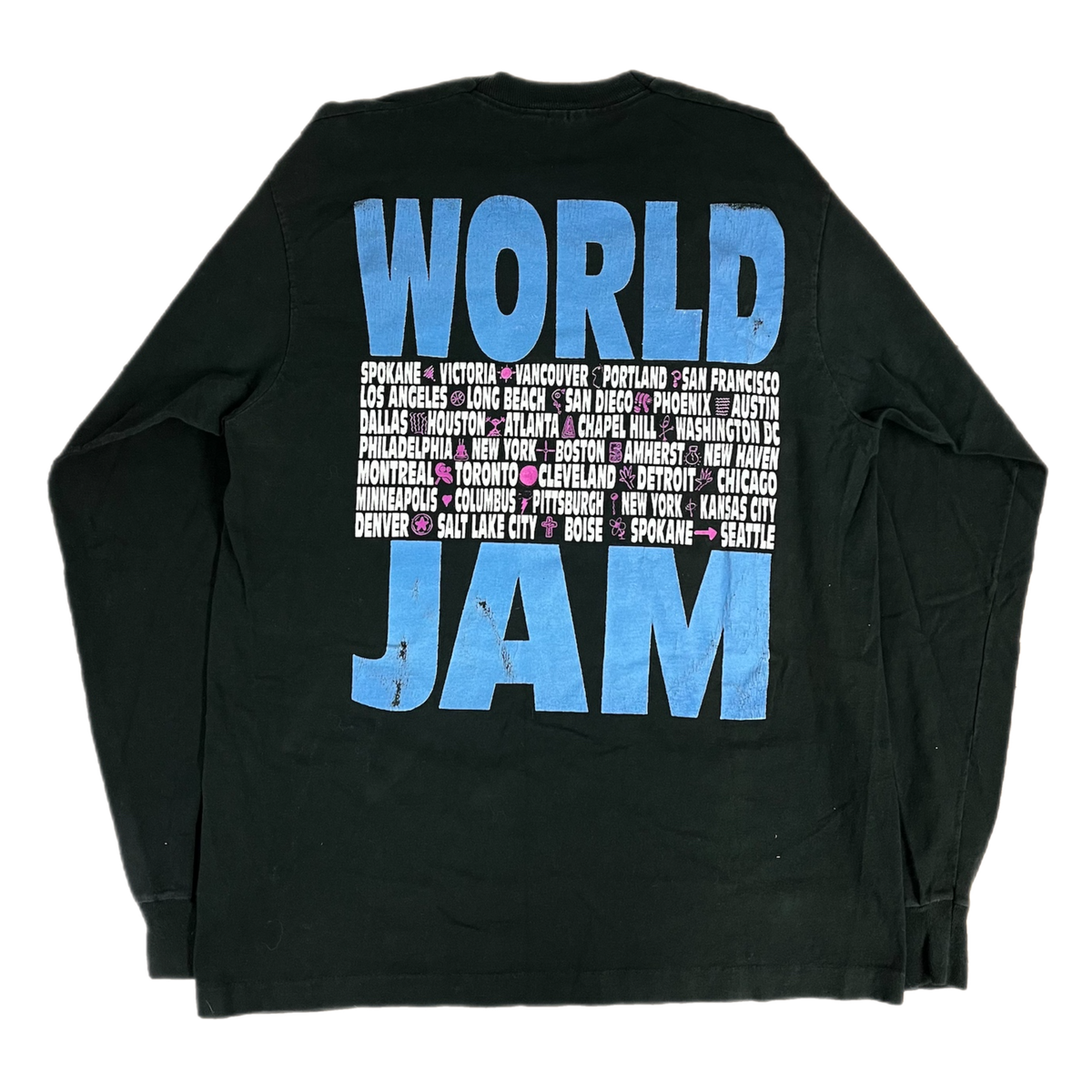 Vintage Pearl Jam &quot;World Jam&quot; Long Sleeve Shirt