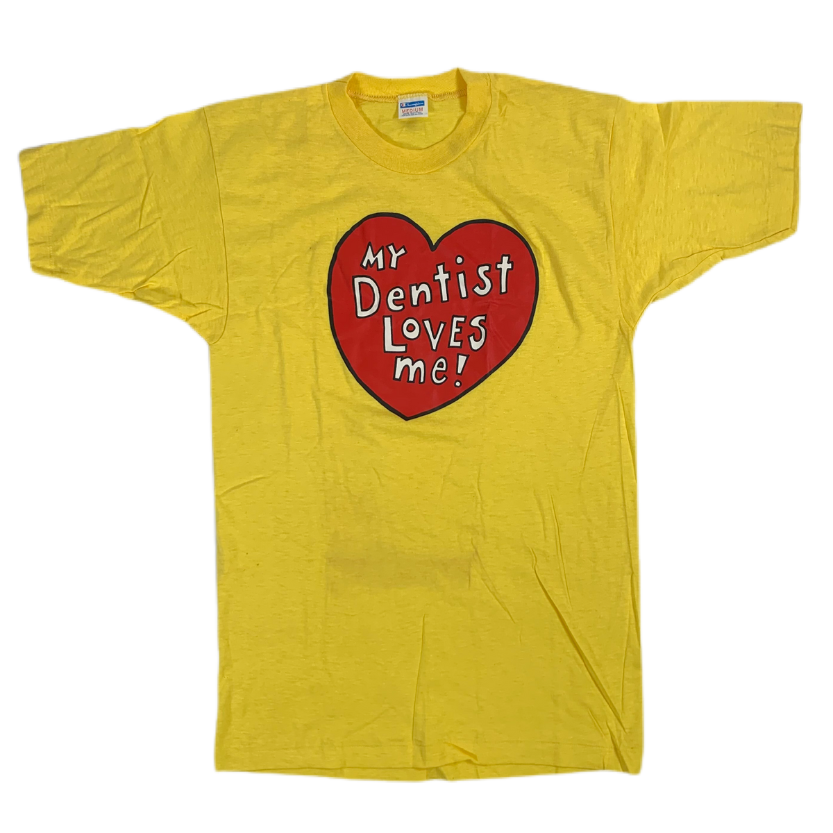 Vintage Champion Blue Bar &quot;My Dentist Loves Me!&quot; T-Shirt