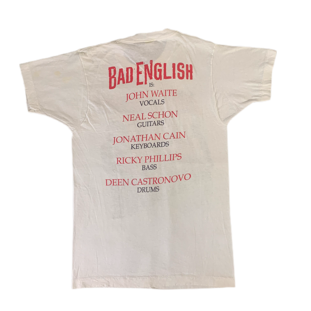 Vintage Bad English &quot;Group Photo T-Shirt