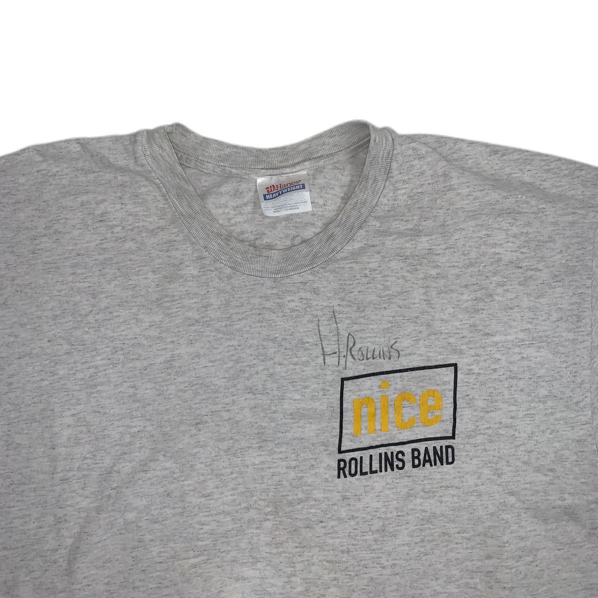 Vintage Rollins Band &quot;Nice&quot; Signed T-Shirt