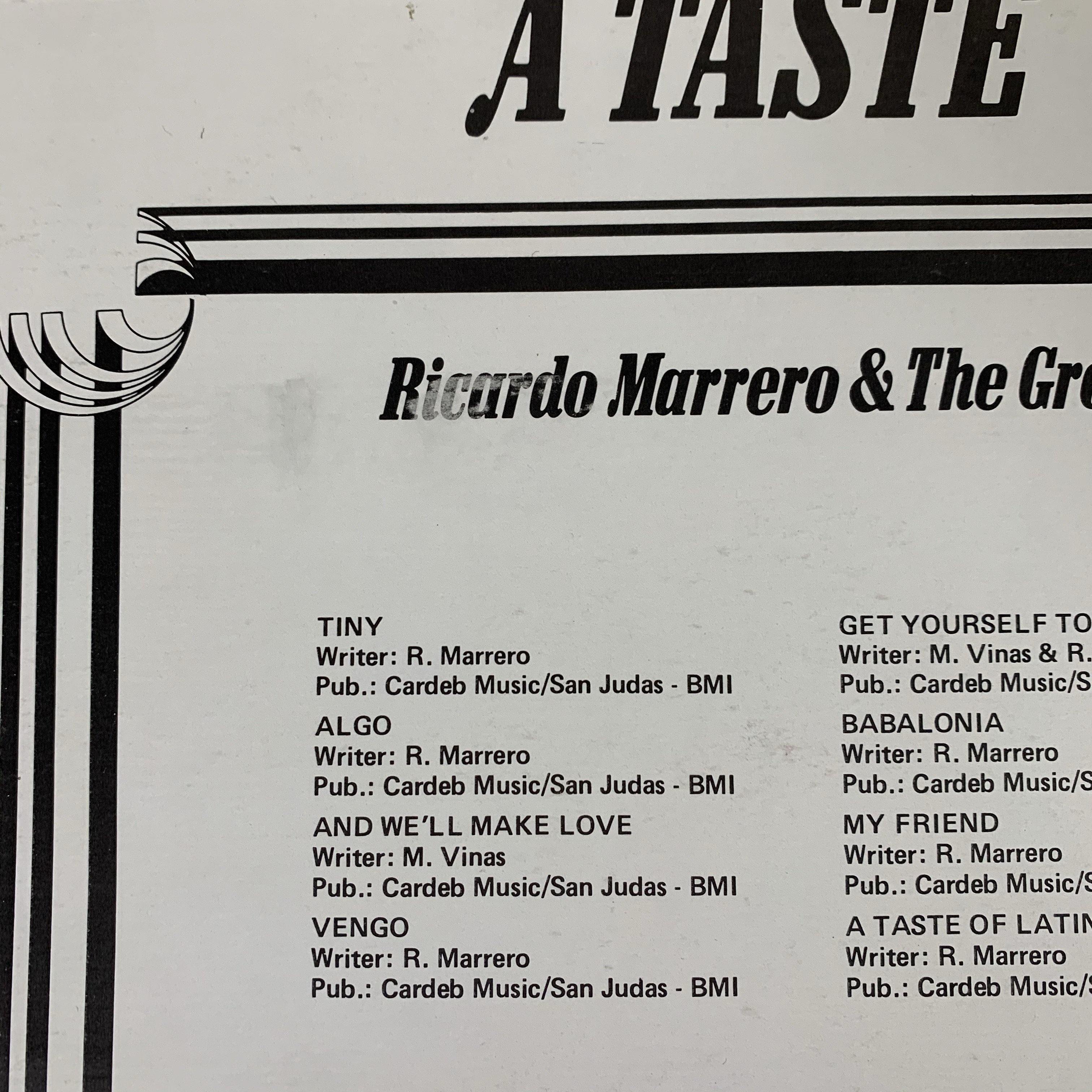 Ricardo Marrero & The Group “A Taste” LP | jointcustodydc