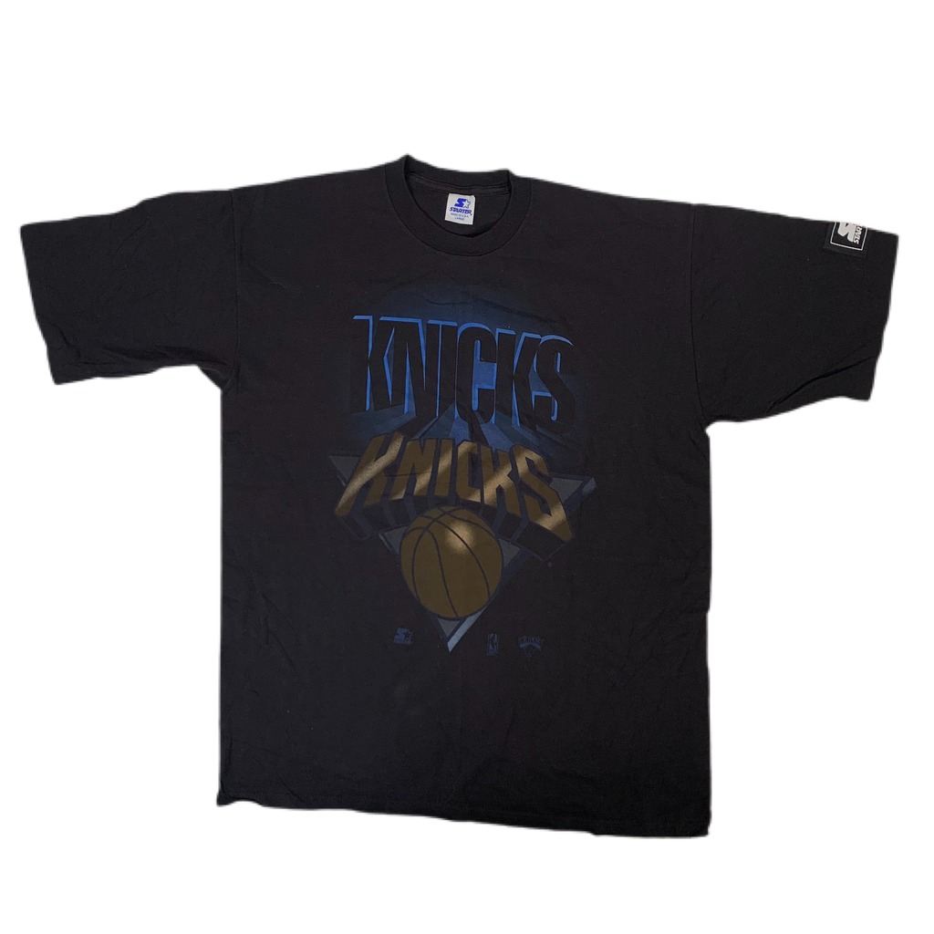 【希少】Starter ニューヨーク・ニックス Tシャツ L シングルステッチ Vintage New York Knicks 