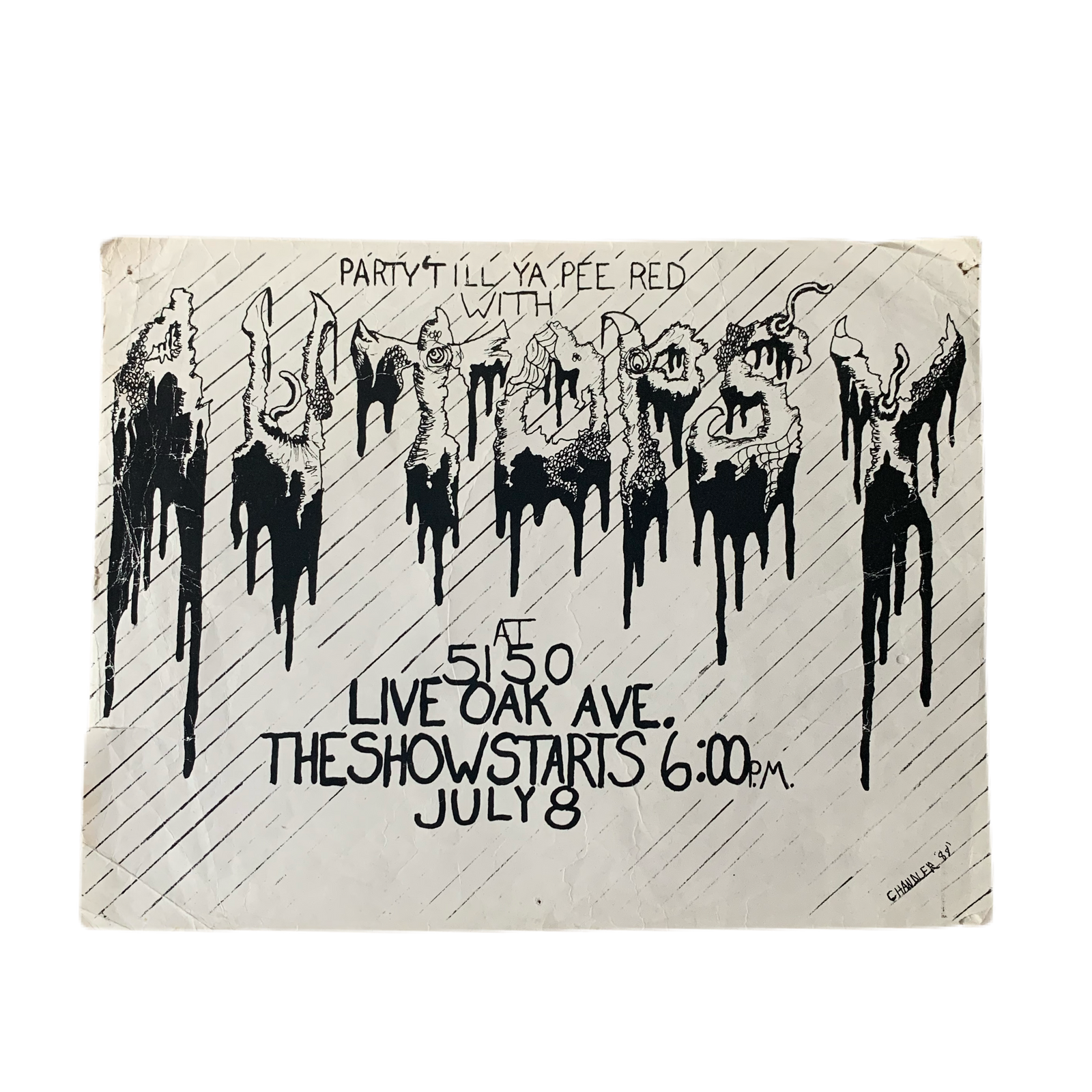 Vintage original Autopsy flyer death metal 