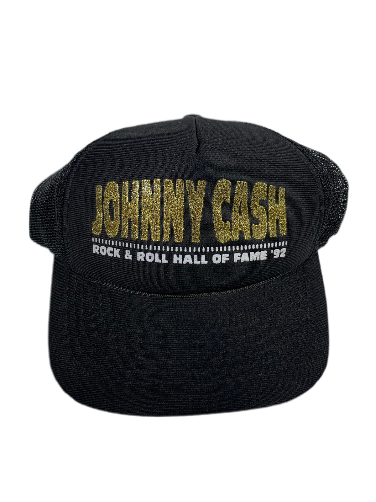 Vintage Johnny Cash &quot;Rock &amp; Roll HOF&quot; Trucker Hat