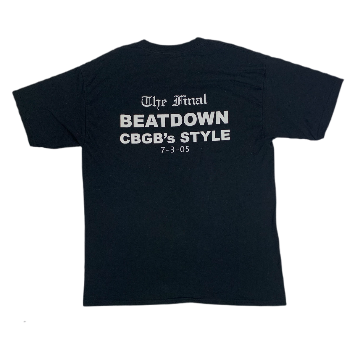 Vintage Bulldoze &quot;NY&#39;s Hardest&quot; The Final Beatdown CBGB&#39;s Style T-Shirt
