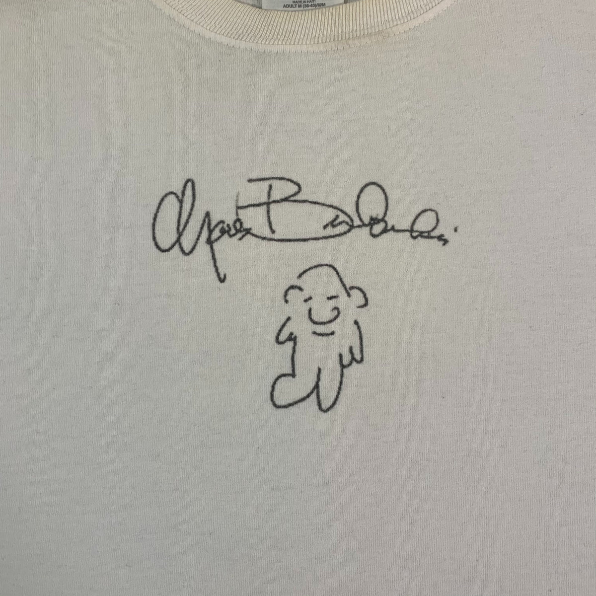 Vintage Charles Bukowski &quot;Hand Sketch + Autograph&quot; T-Shirt