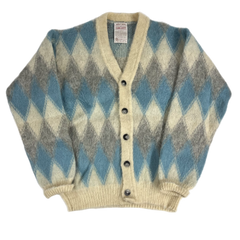 60s〜 lord jeff mohair cardigan Vintage 1960s Mohair The Baggy Shag Lord Jeff Cardigan