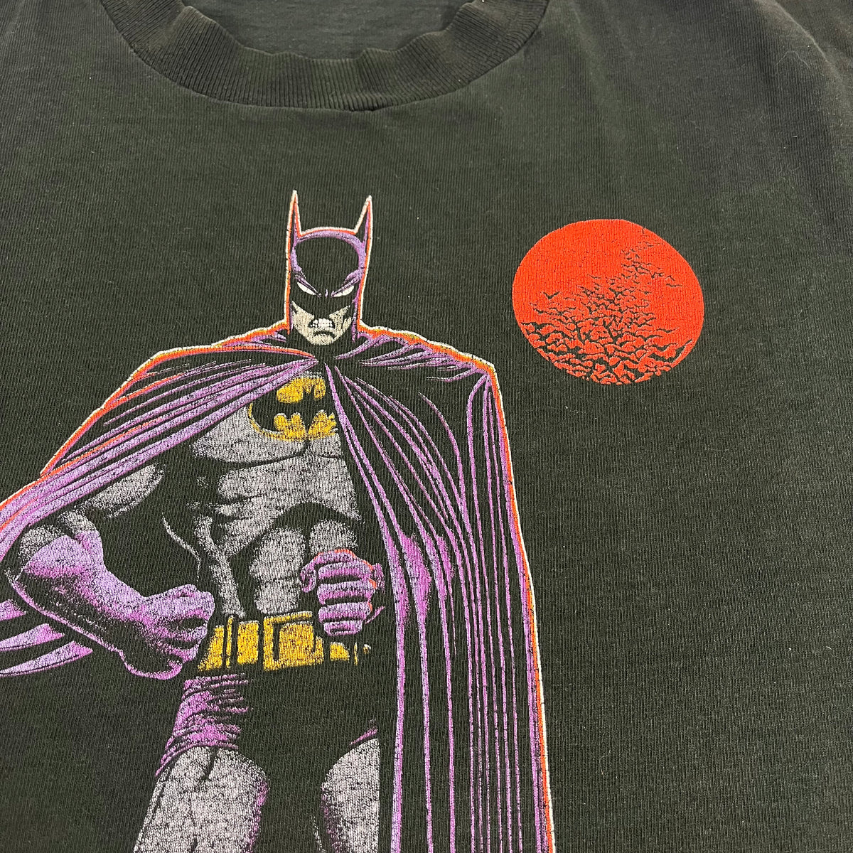 DC Comics Batman-Classic Logo T-Shirt Size L Black 