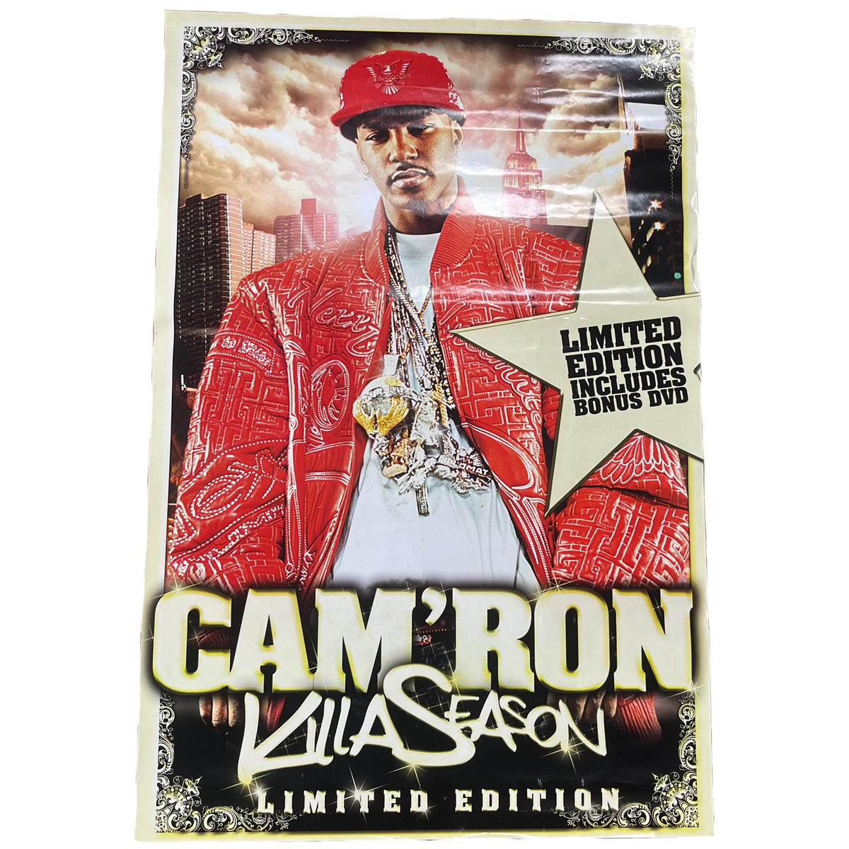 Vintage Cam&#39;ron &quot;Killa Season&quot; Limited Edition CD DVD Diplomatic Man Poster