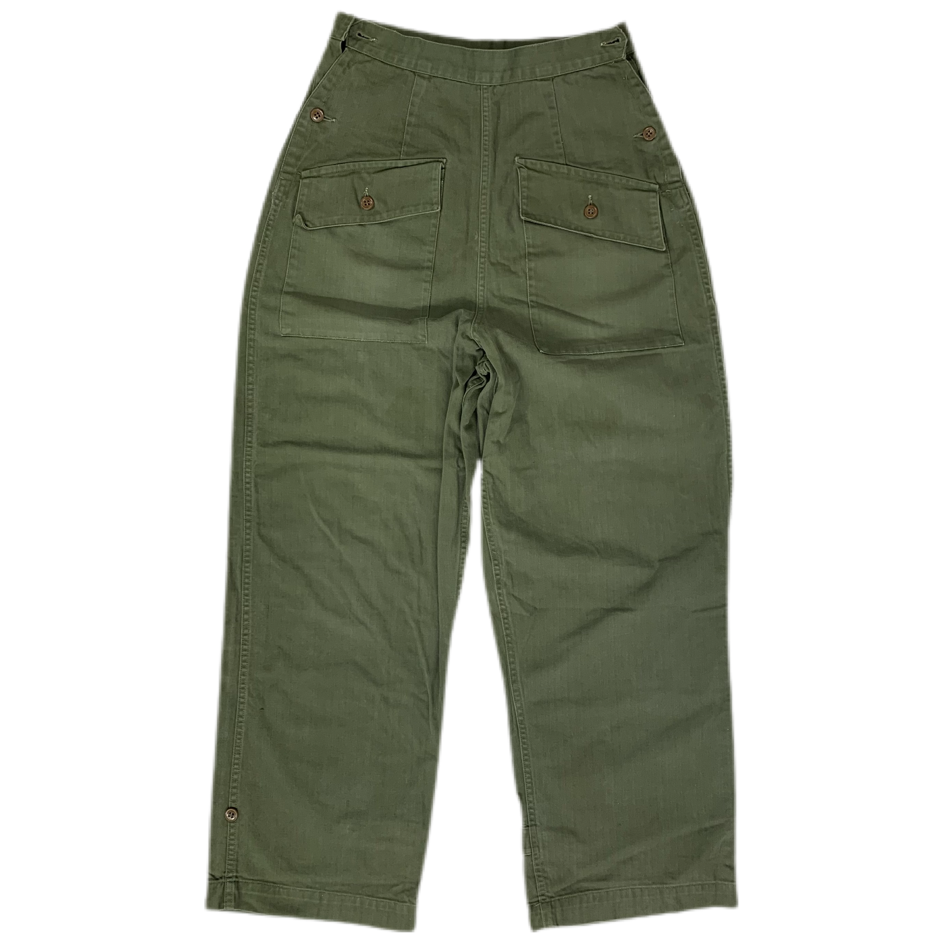 Vietnam War OG-107 Utility Fatigue Pants, Baker Trousers