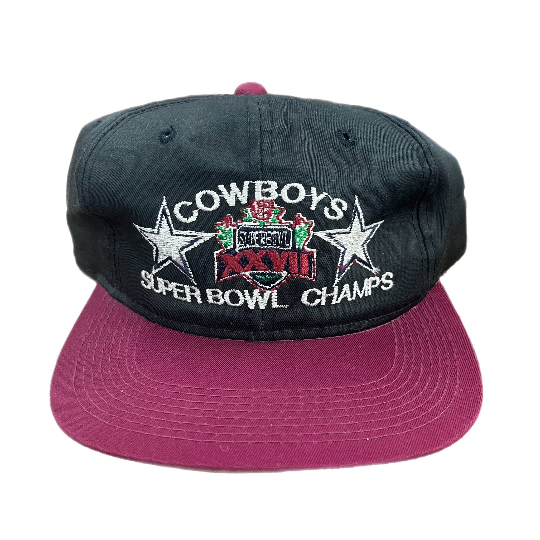 Vintage Cowboys XXVII Super Bowl Champs Snapback Hat