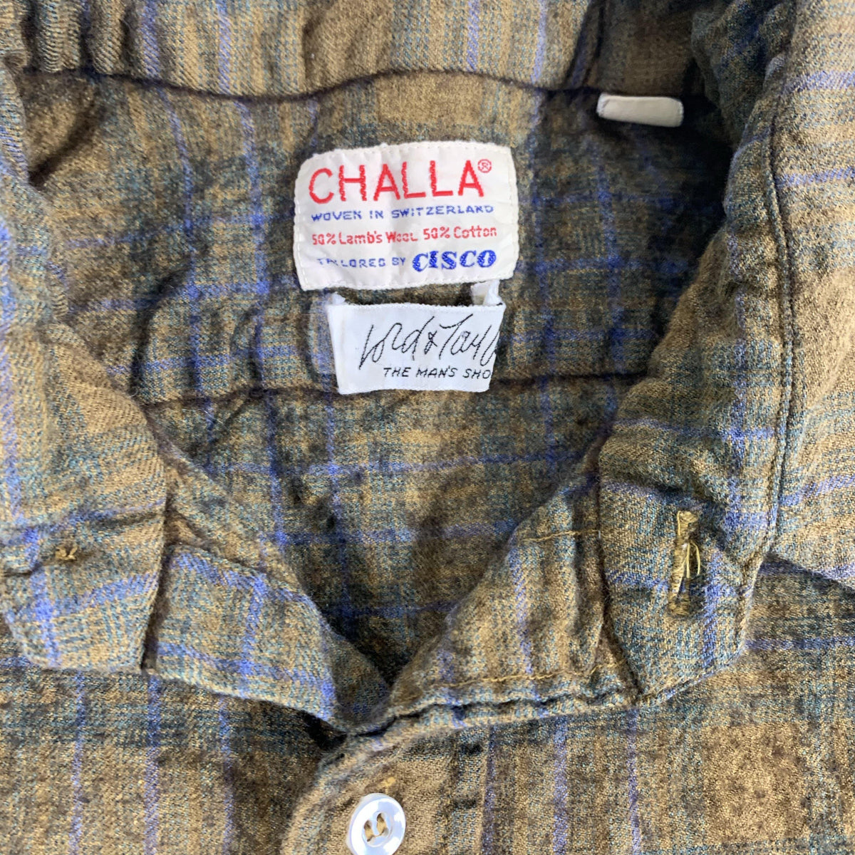 Vintage Challa Lamb’s Wool “Open Collar” Shirt - jointcustodydc