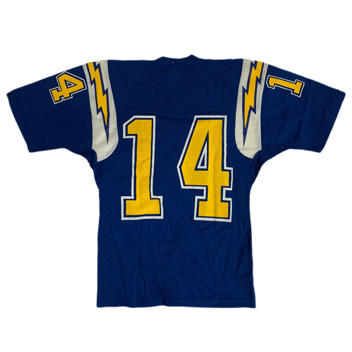 Vintage San Diego Chargers &quot;Sand-Knit&quot; #14 Pro Cut Football Jersey
