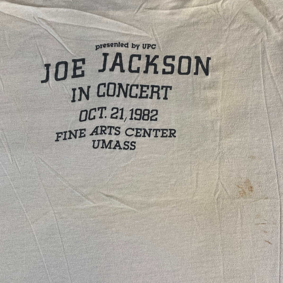 Vintage Joe Jackson &quot;Night And Day&quot; Stage Crew T-Shirt