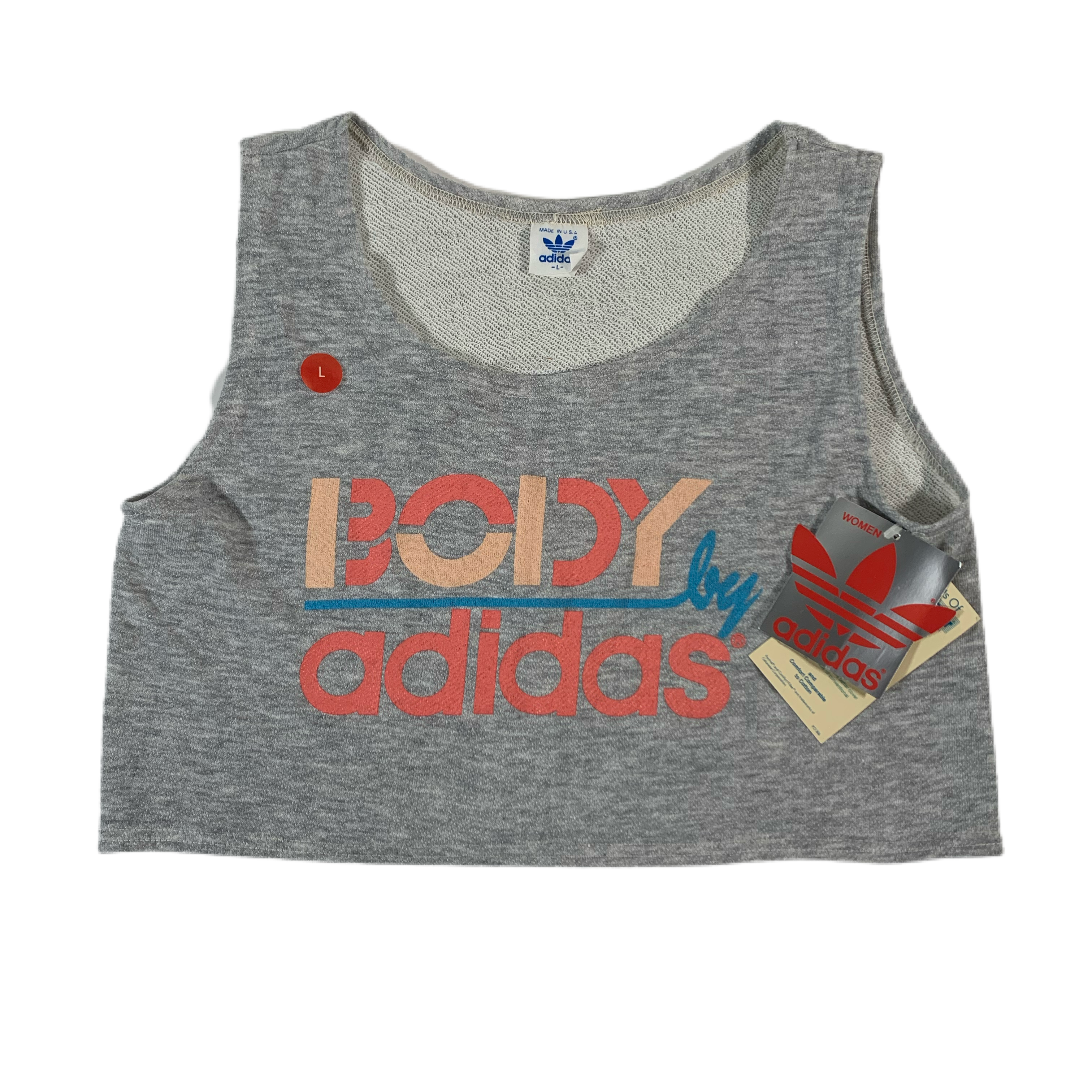 Adidas vintage crop top best sale