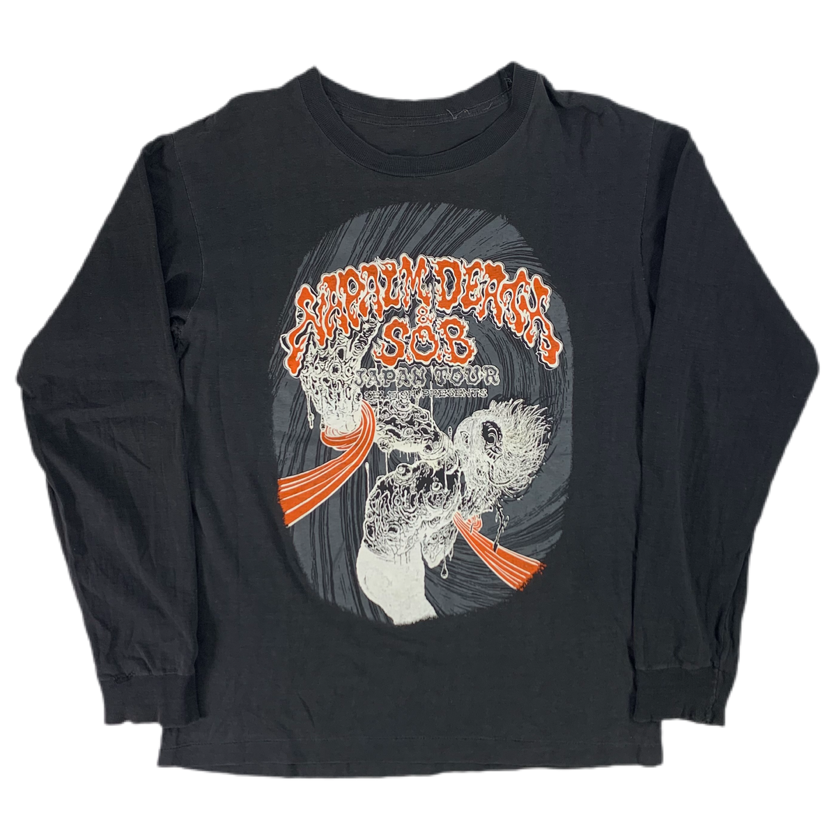 Vintage Napalm Death &amp; S.O.B &quot;Japan Tour&quot; Long Sleeve Shirt