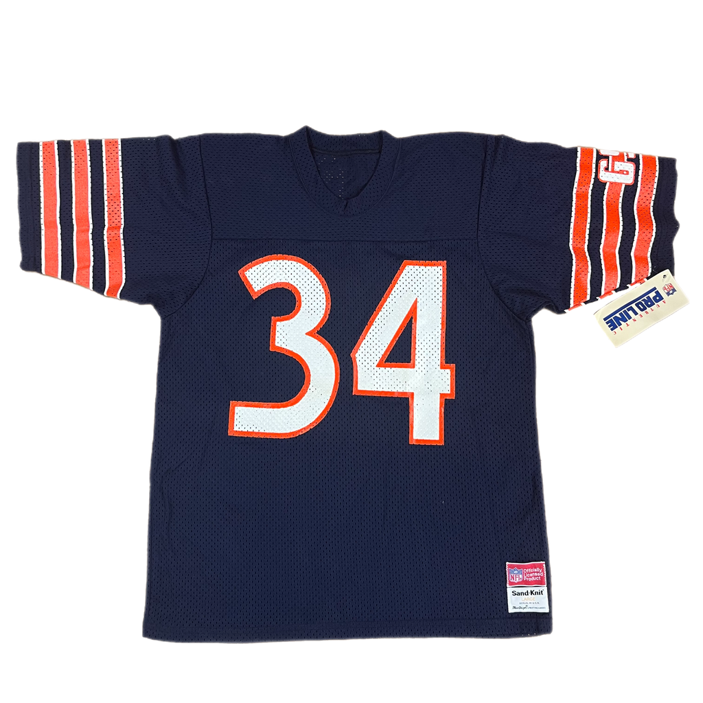 80s Chicago Bears 34 Walter Payton GSH Football NFL T-shirt -   Denmark