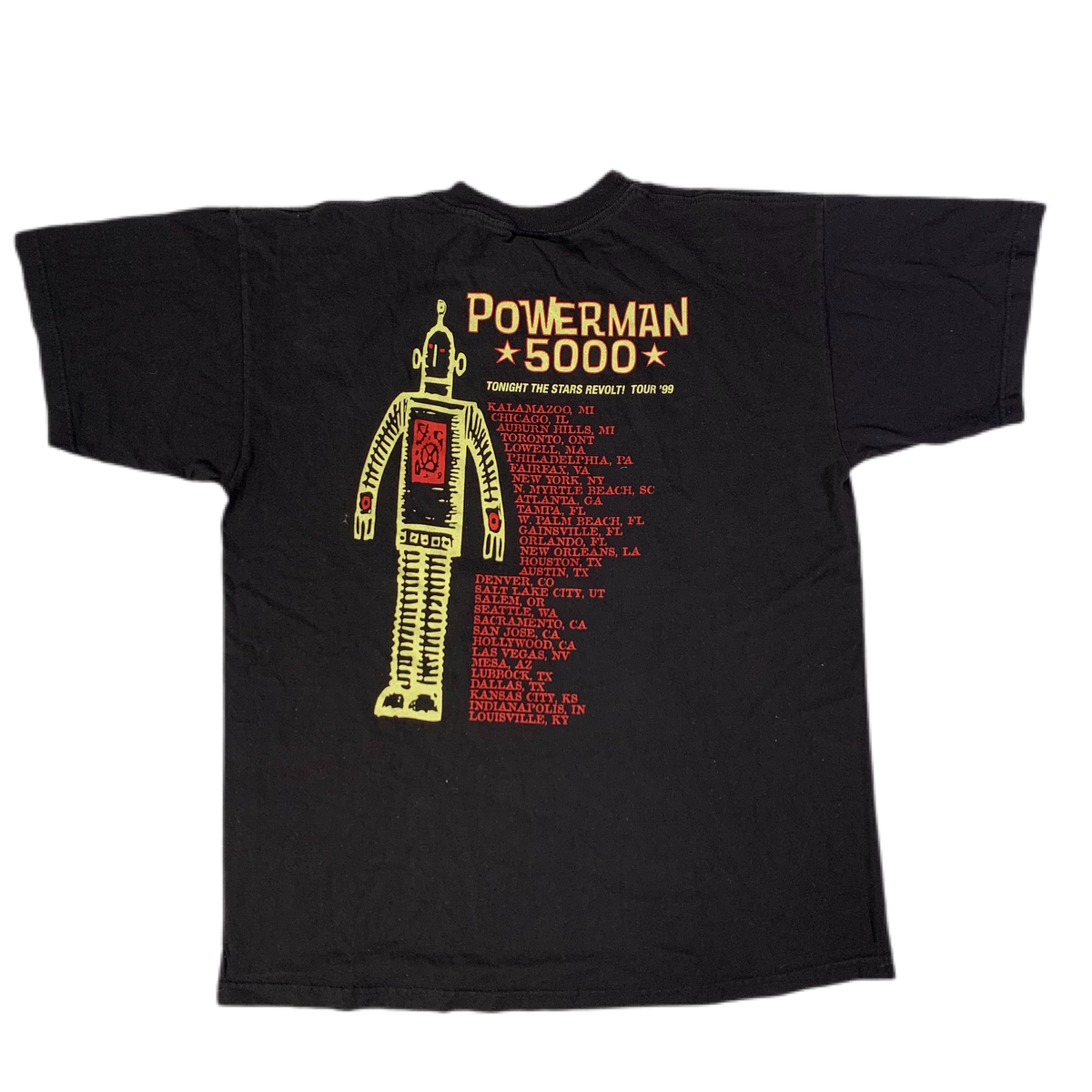 Vintage Powerman 5000 &quot;Tonight The Stars Revolt!&quot; T-Shirt