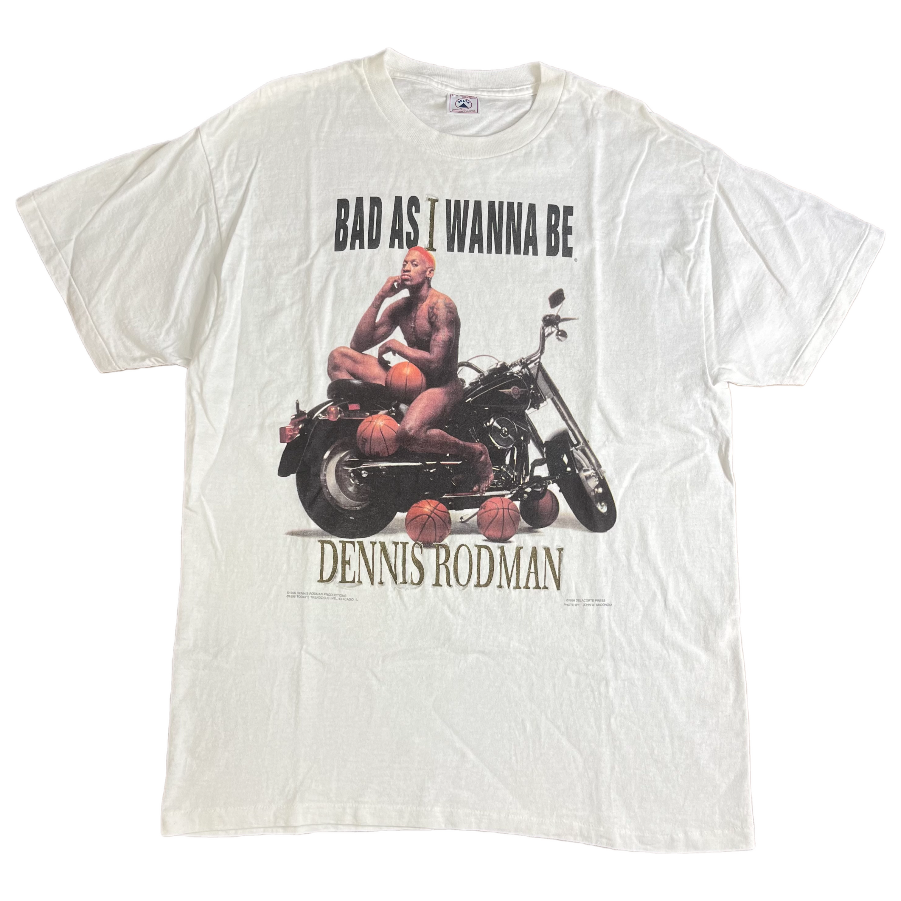 Vintage 1998 Dennis Rodman Bad as I Wanna Be T-shirt White